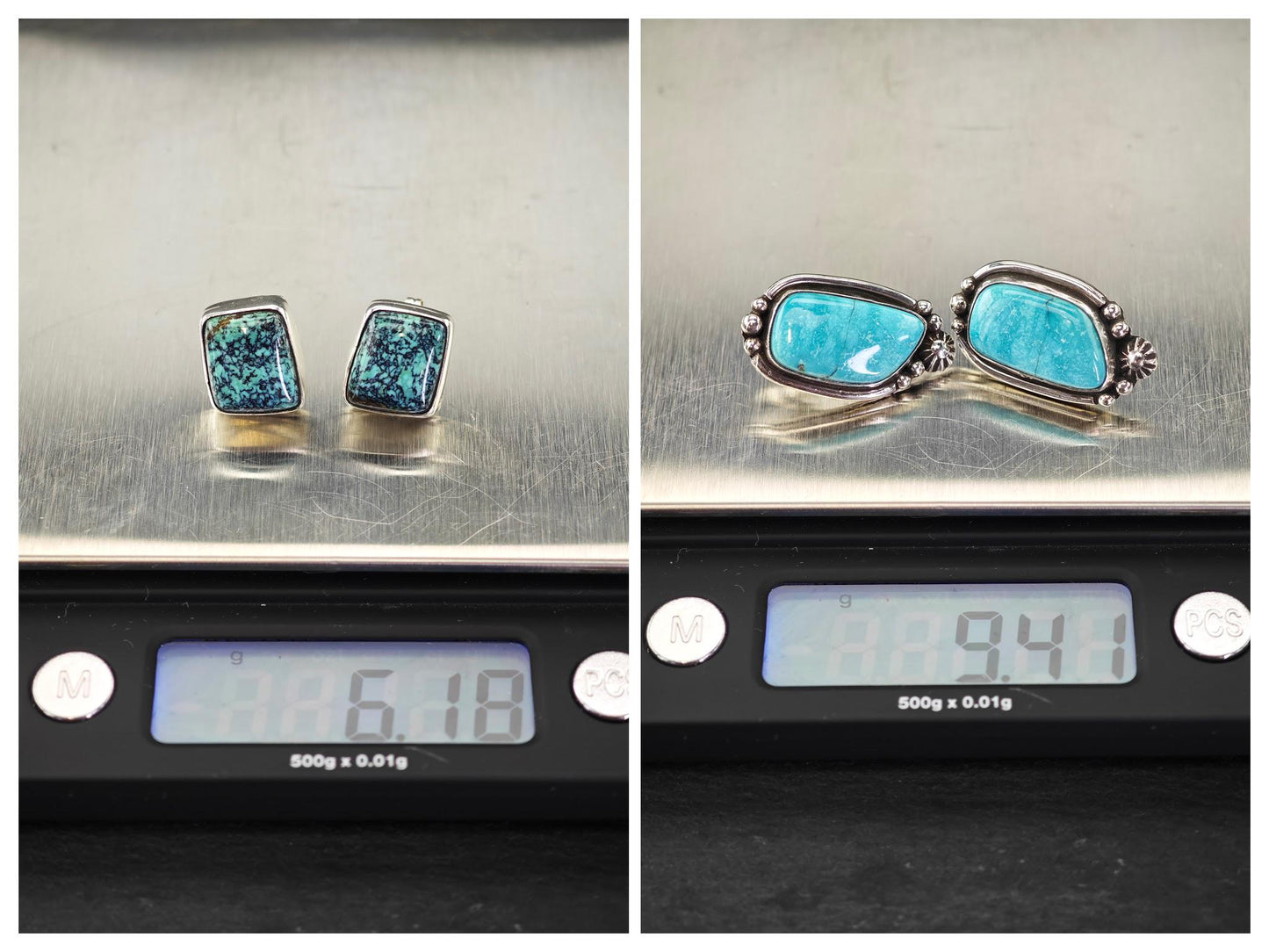 Choice of Vintage Native American Sterling Silver Stud Earrings