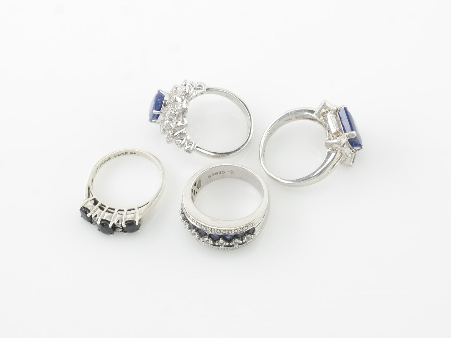 Choice Blue Sapphire Sterling Silver Size 7 Ring TRB015