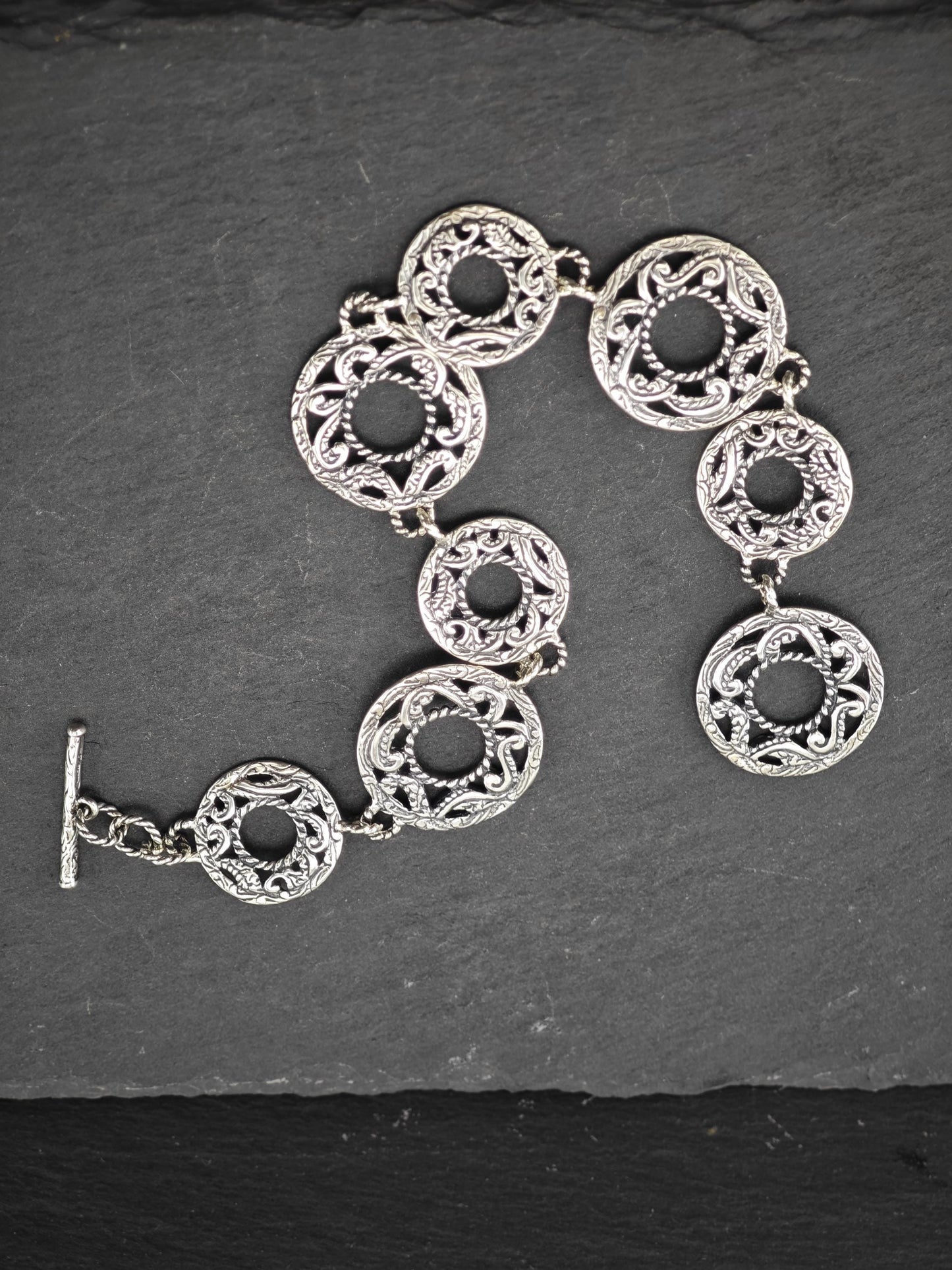 Vintage Carolyn Pollack Rodeo Romance Toggle Bracelet