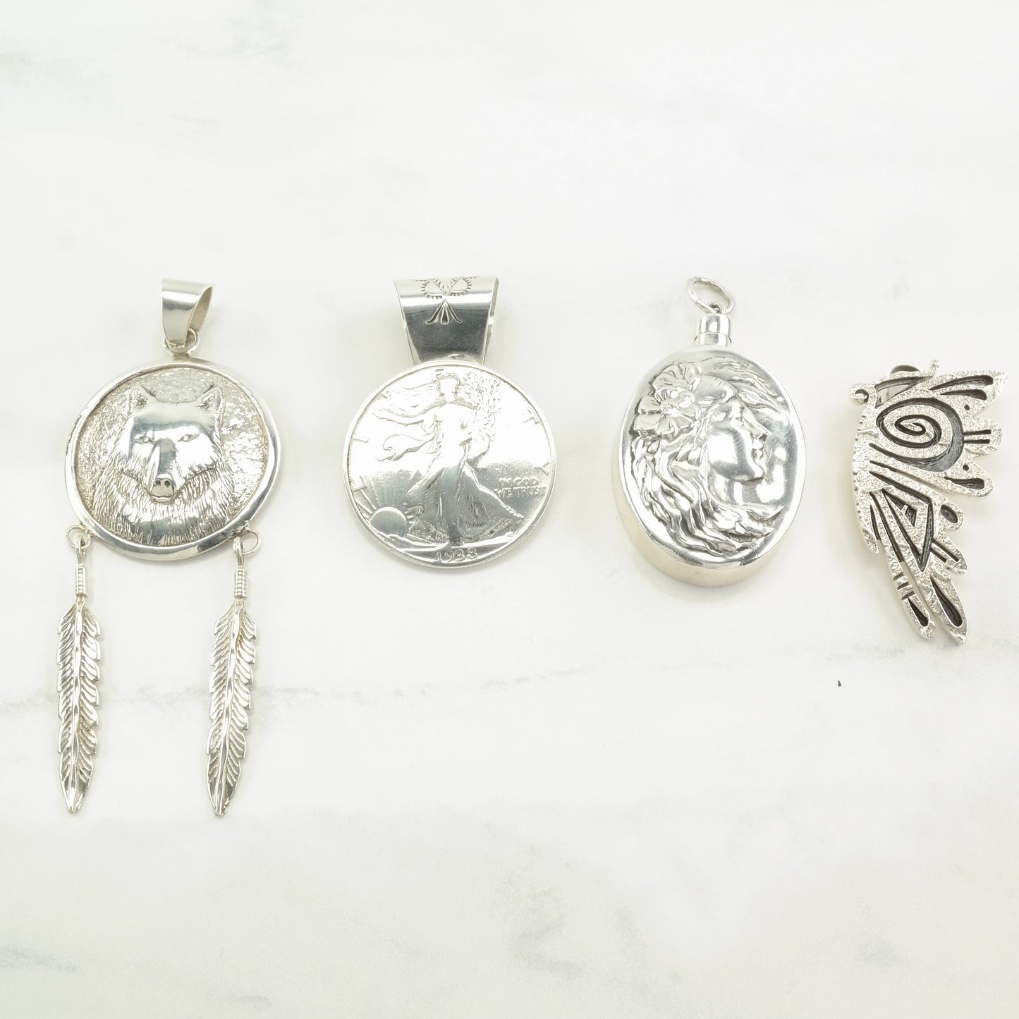 Vintage Southwest Choice Of Southwest Sterling Silver Pendant