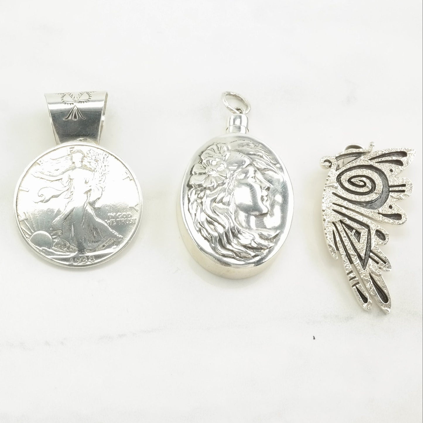 Choice Vintage Sterling Silver Pendant P2227
