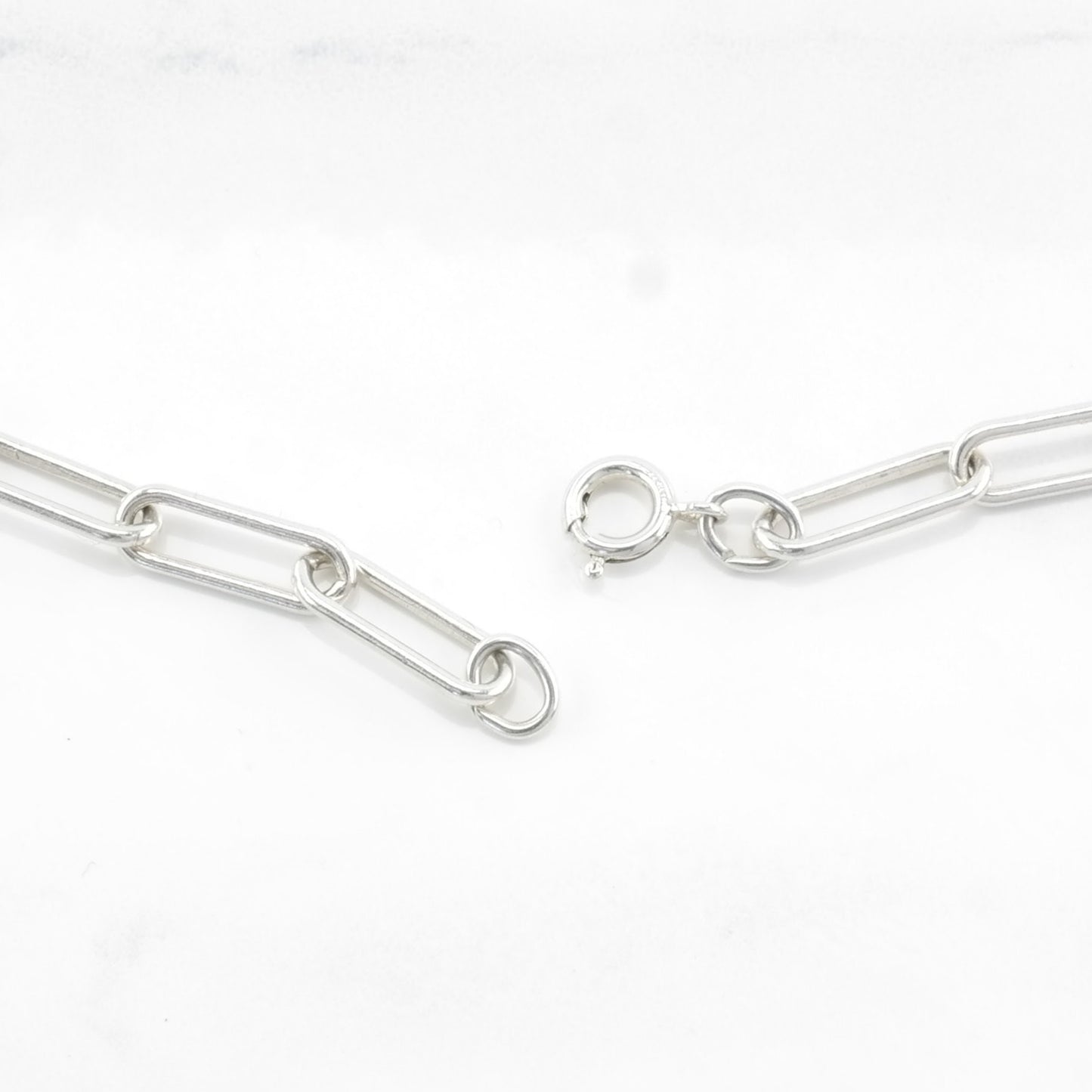 Vintage Chinese Sterling Silver Blue, White Painted Porcelain Trees Necklace