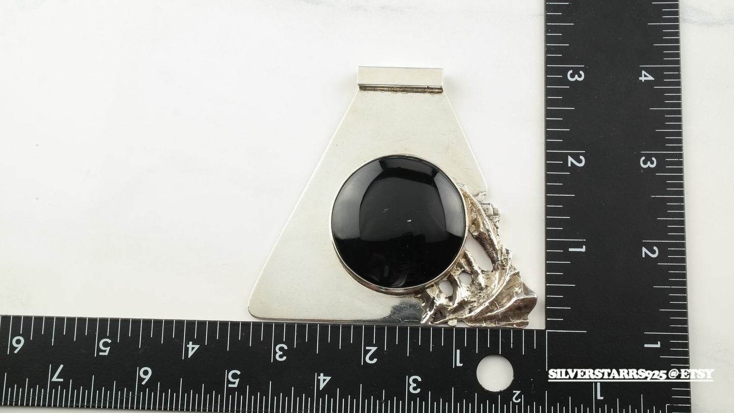 Onyx Sterling Silver Pendant