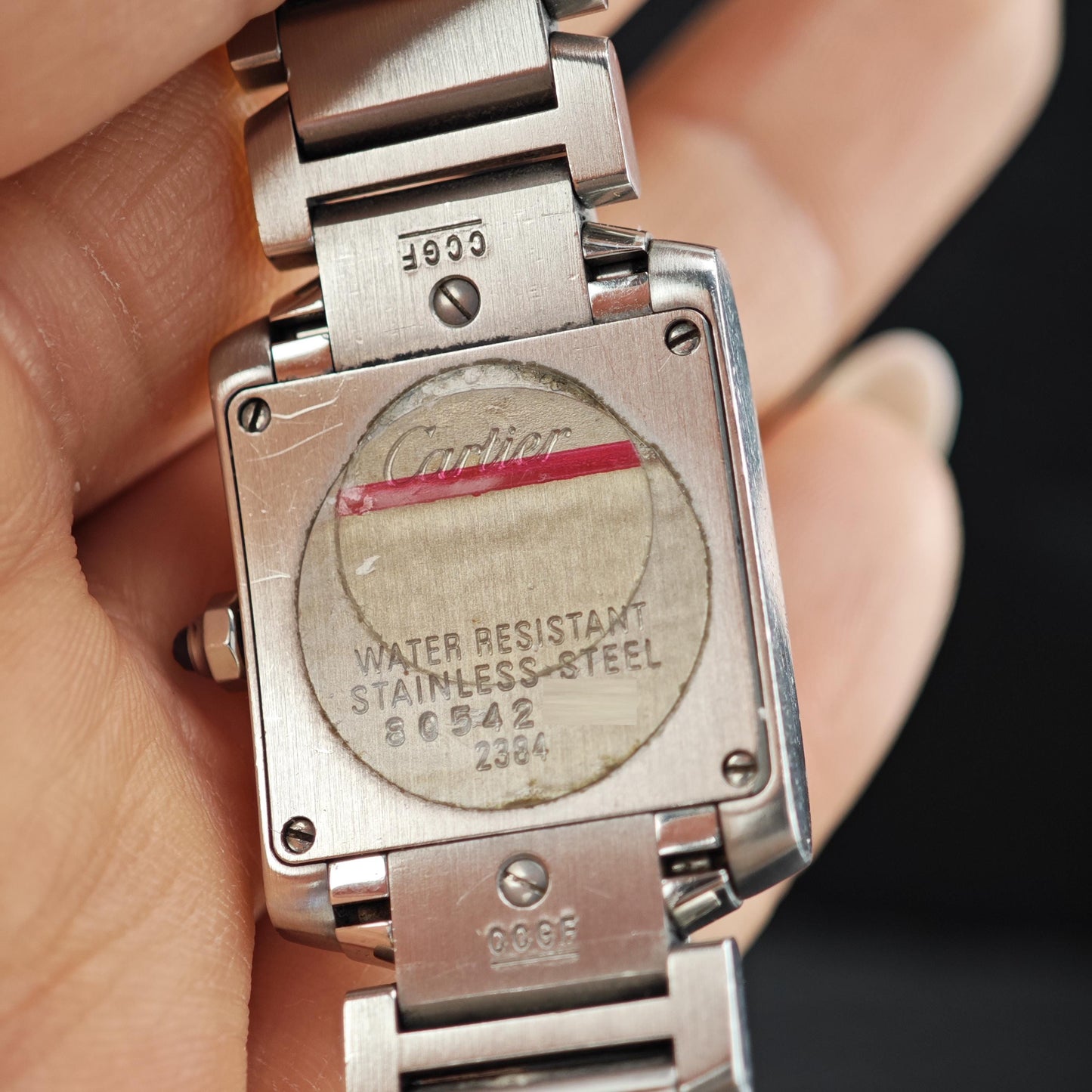 Preloved Cartier Tank Watch with Box Quartz Small MISC0325