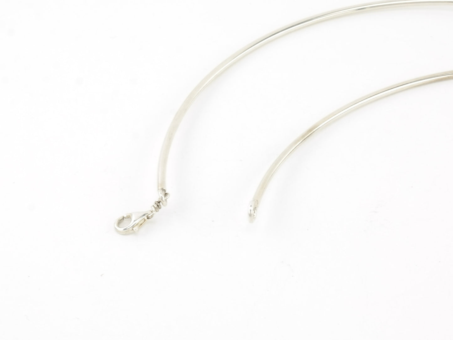 Vintage European Sterling Silver Yellow Amber Floral Necklace Choker