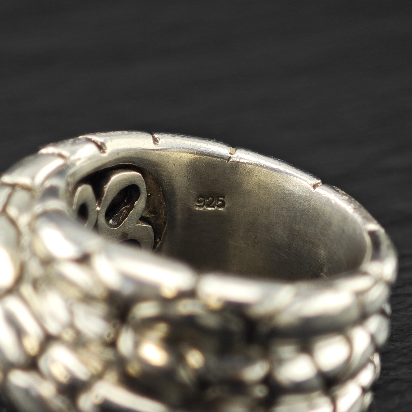 Vintage John Hardy Kali Twist Ring Sterling Silver Sz 7 1/2 R6023