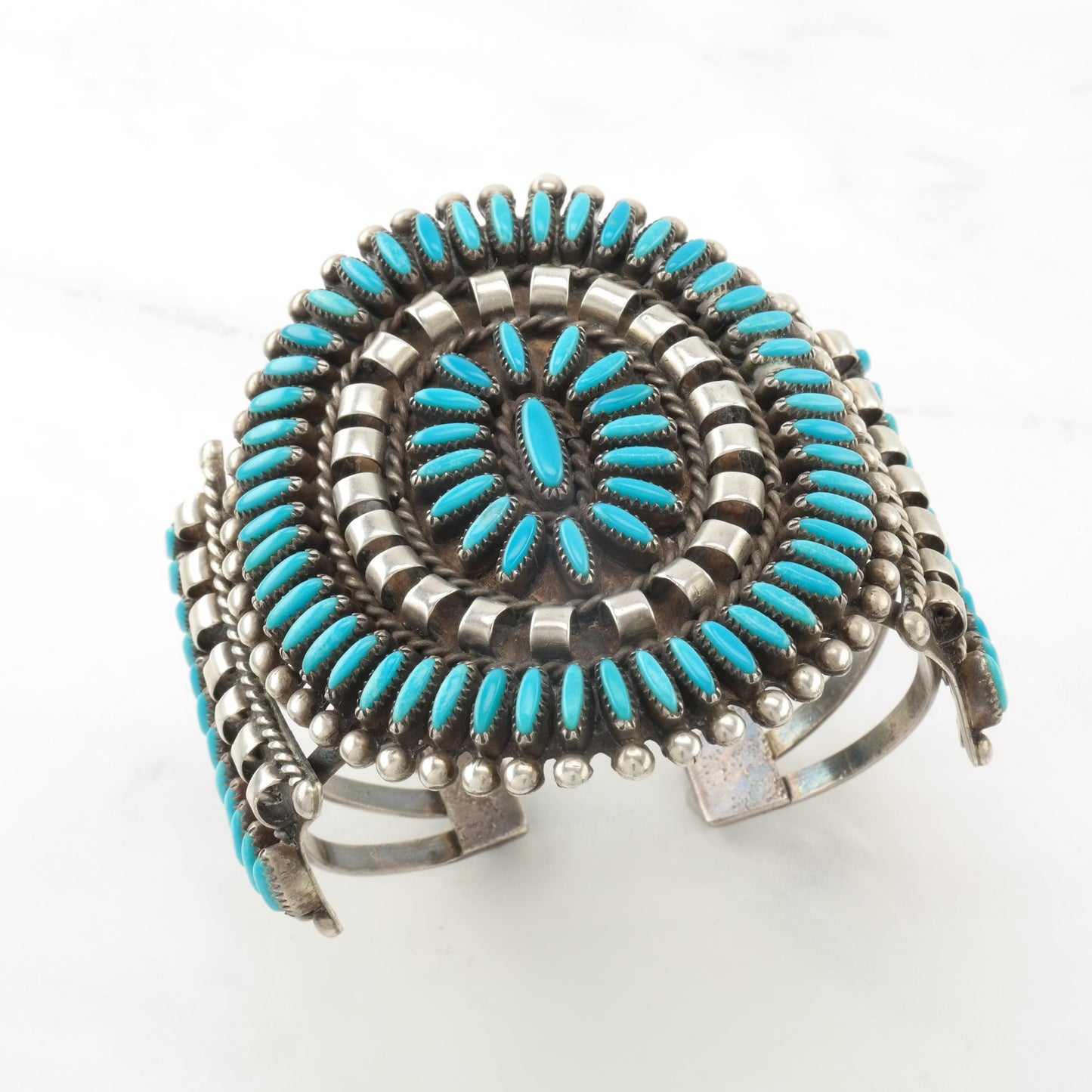 Vintage Native American Sterling Silver Cuff Bracelet