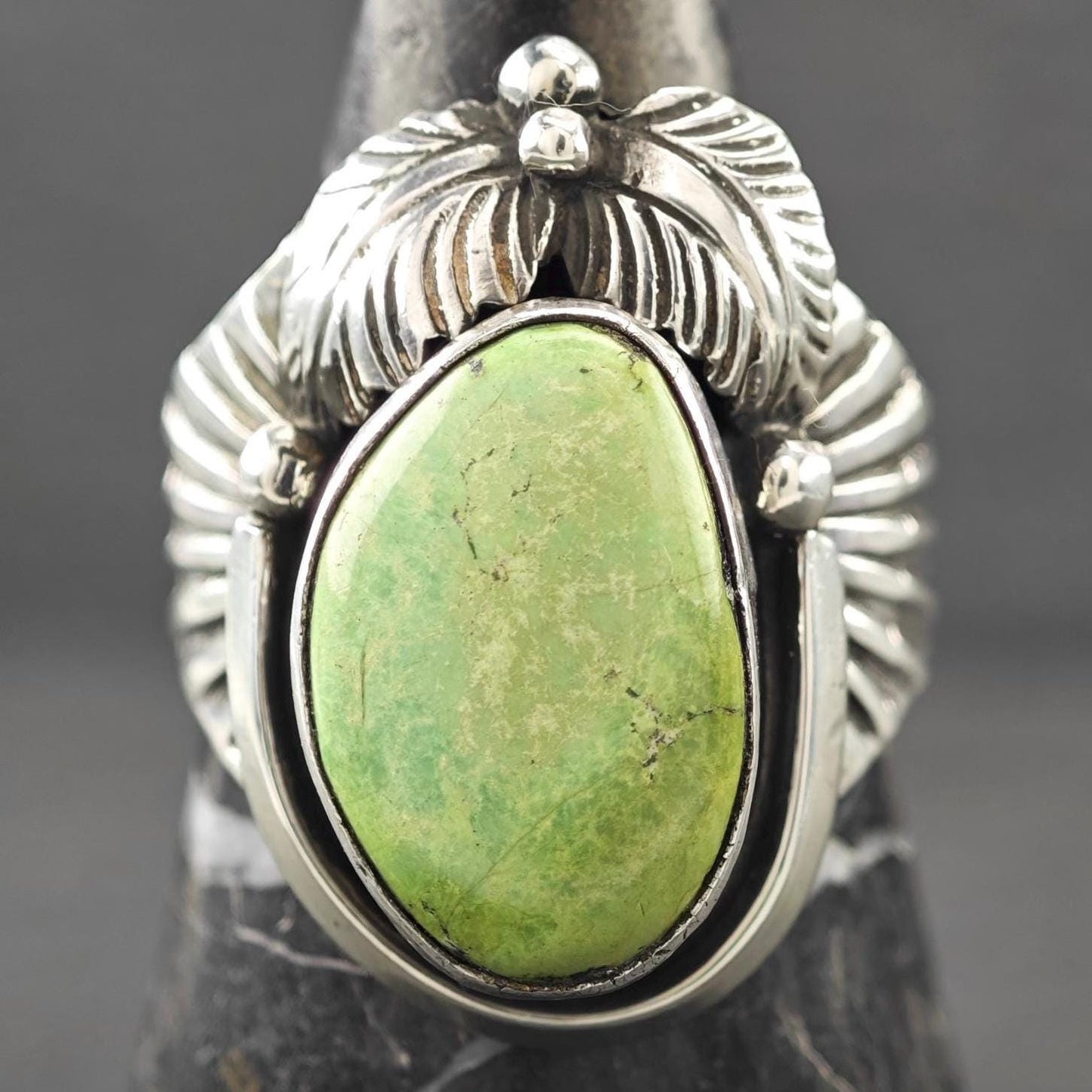 Native American Coral, Turquoise Ring Sterling Silver