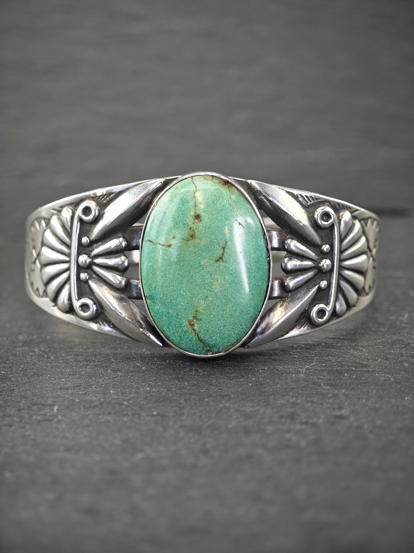 Fred Harvey Era, Sterling Silver Cuff Bracelet