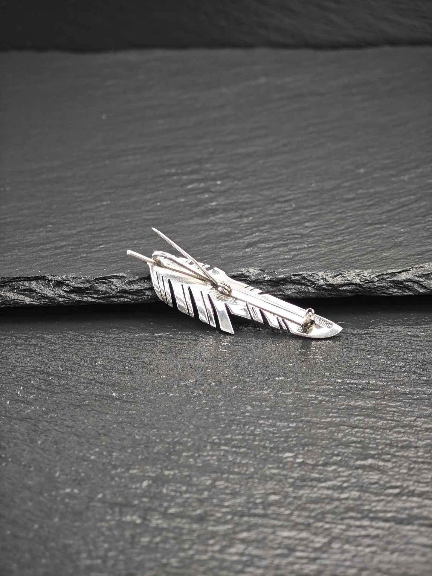 Ray Tracey Knifewing, Navajo Brooch/Pendant Sterling Silver