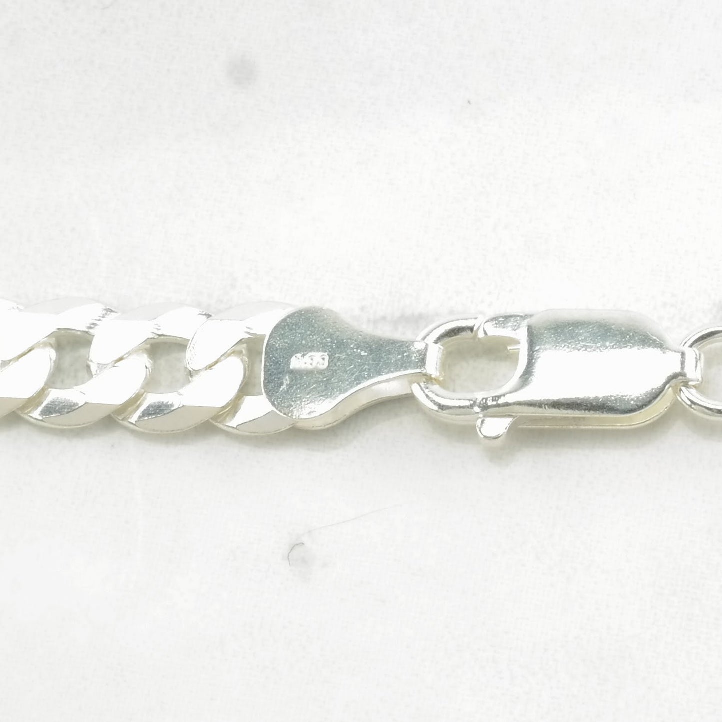 6.5mm Cuban Sterling Silver Chain Curb Link