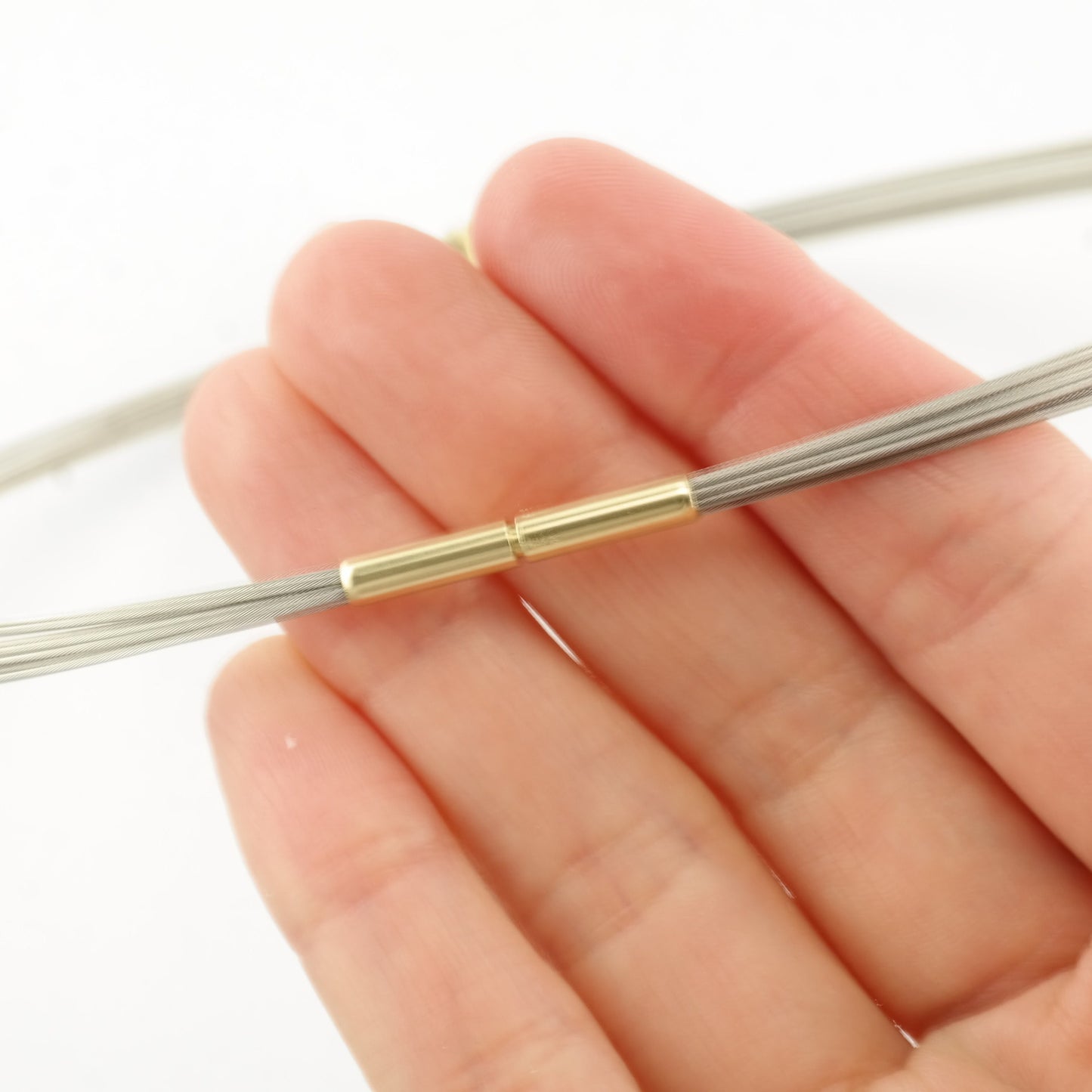 Gabriel Offiesh Steel Wire Gold Accent 18K & 14K Necklace