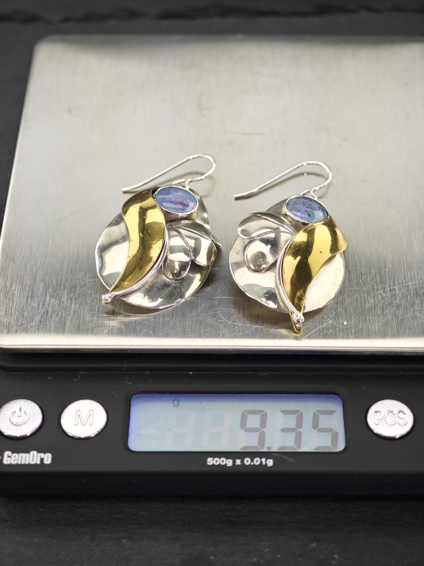 Vintage Sterling Silver Fish Hook Earrings