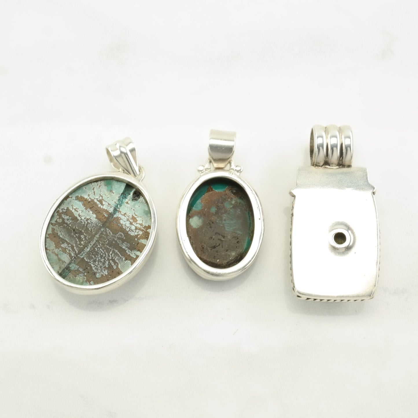 Vintage Southwest Turquoise Sterling Silver Pendant