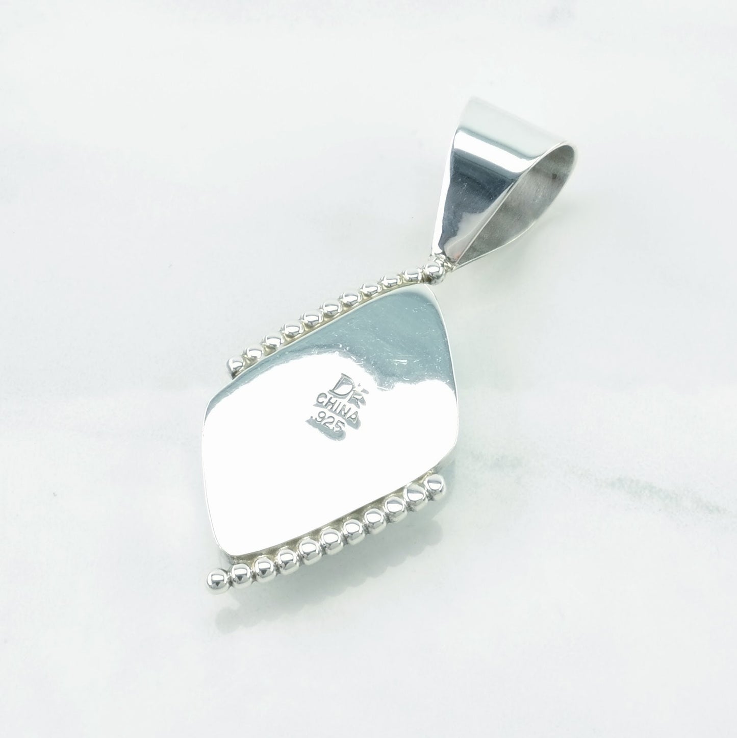Vintage DTR Larimar Sterling Silver Pendant