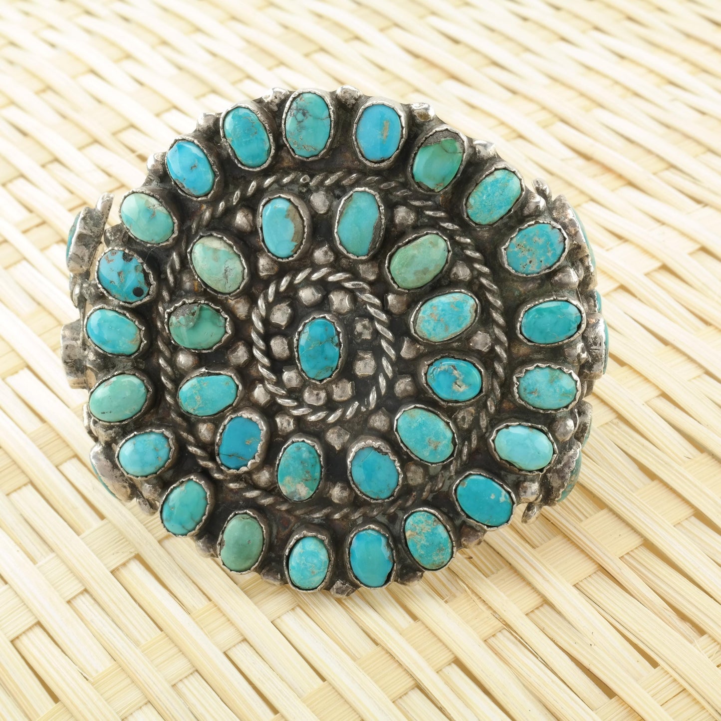 Vintage Old Pawn, Native American Sterling Silver Cuff Bracelet