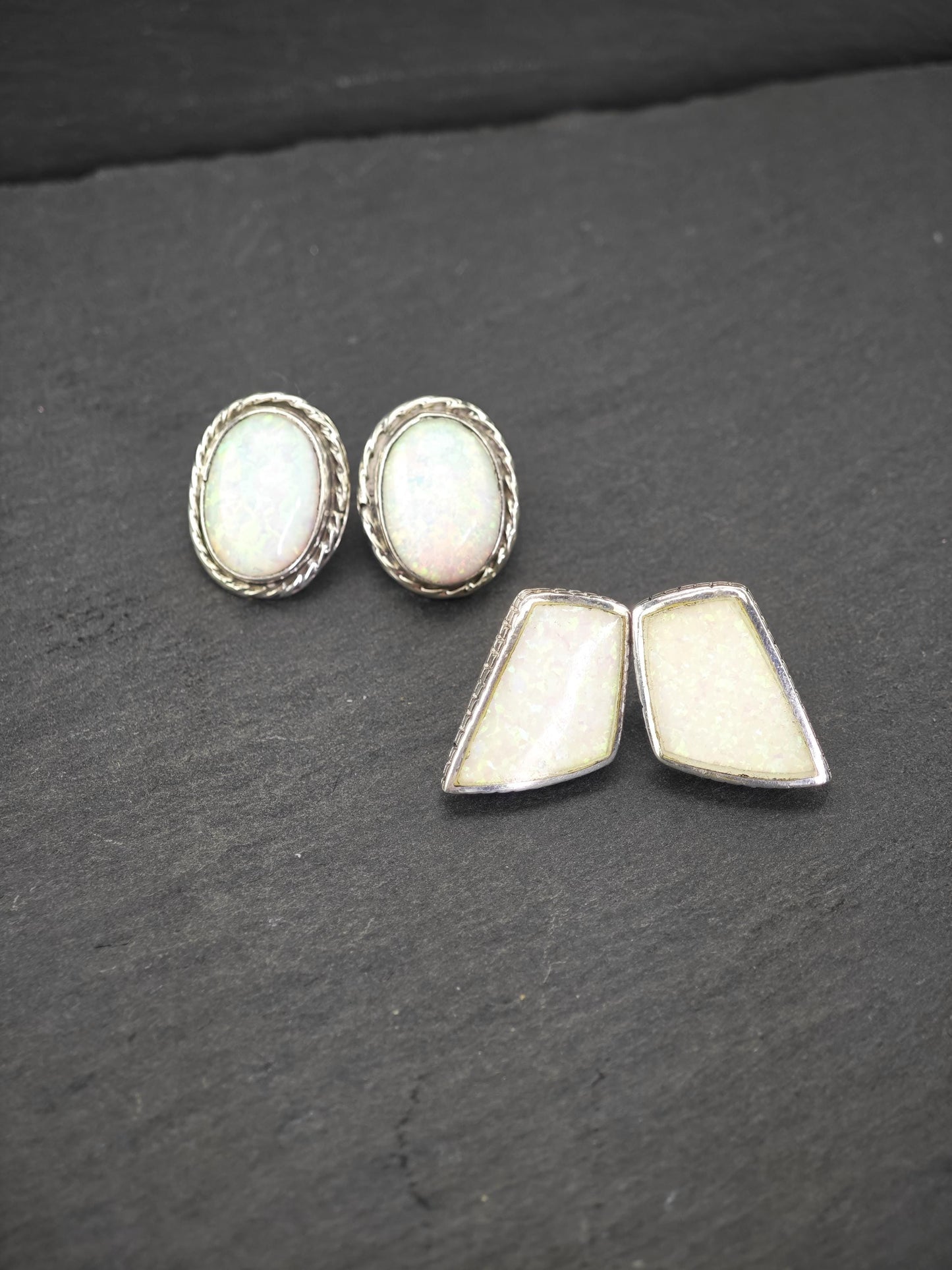 Choice of Vintage Sterling Silver Stud Earrings