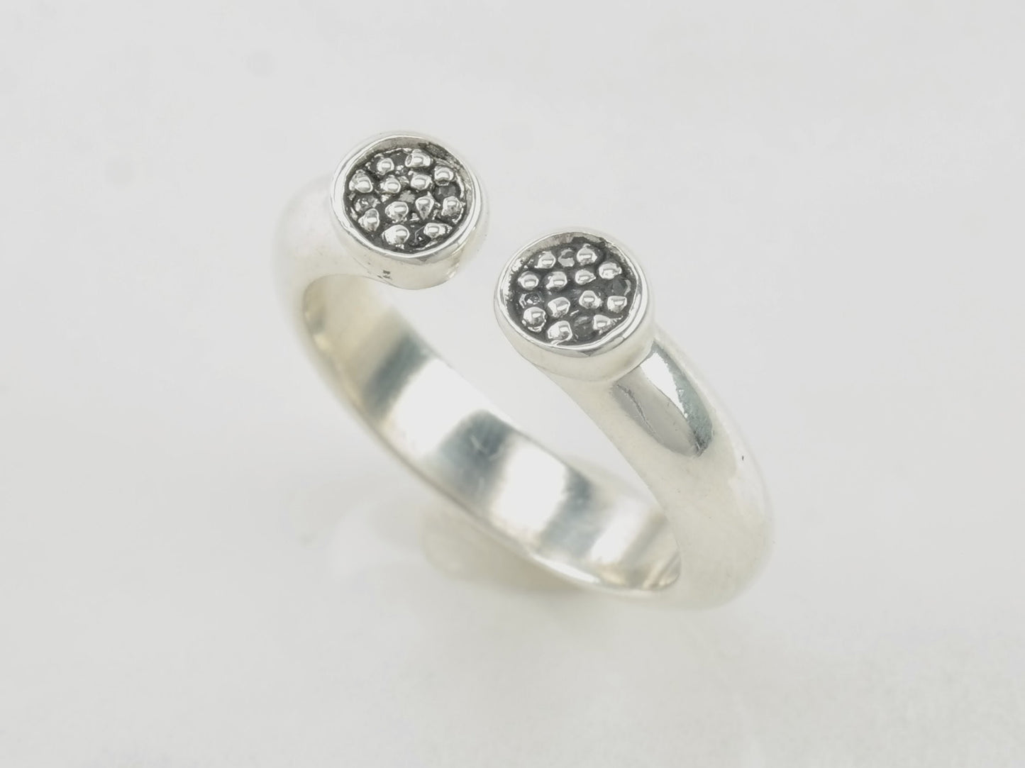 Vintage Links of London Silver Ring Studded Sterling Size 5 3/4