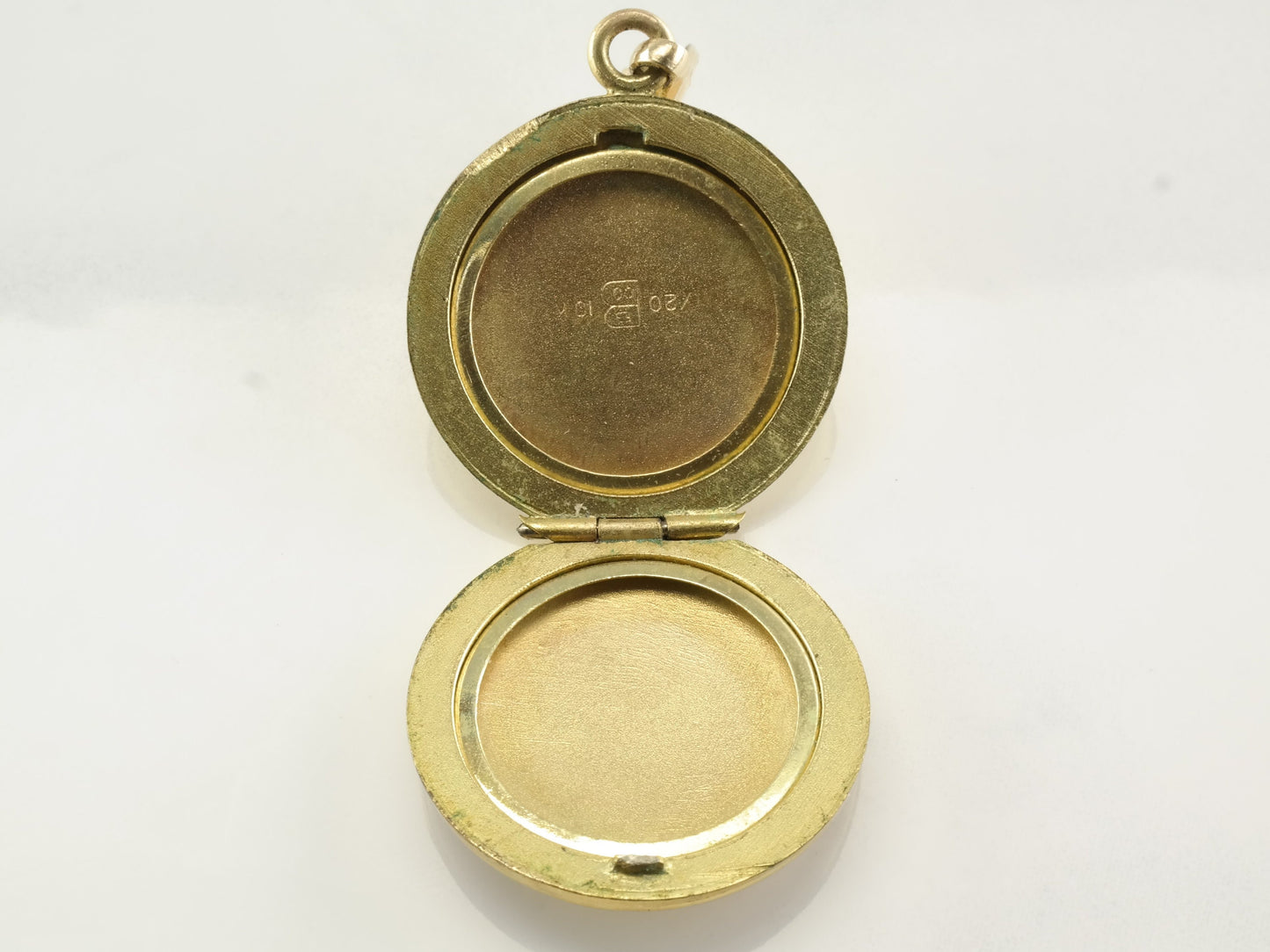 Vintage Floral Locket Gold Fill Pendant