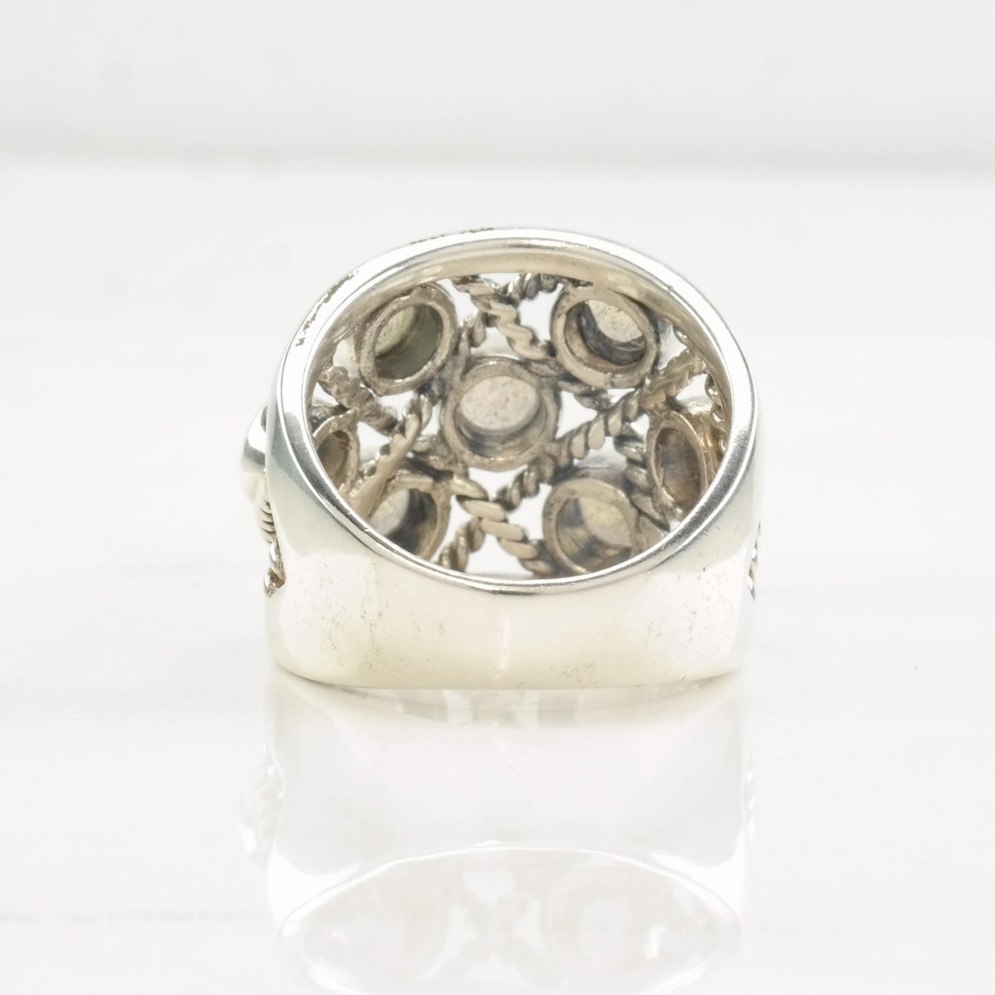 Vintage PTI Ring Labradorite Sterling Silver Size 7