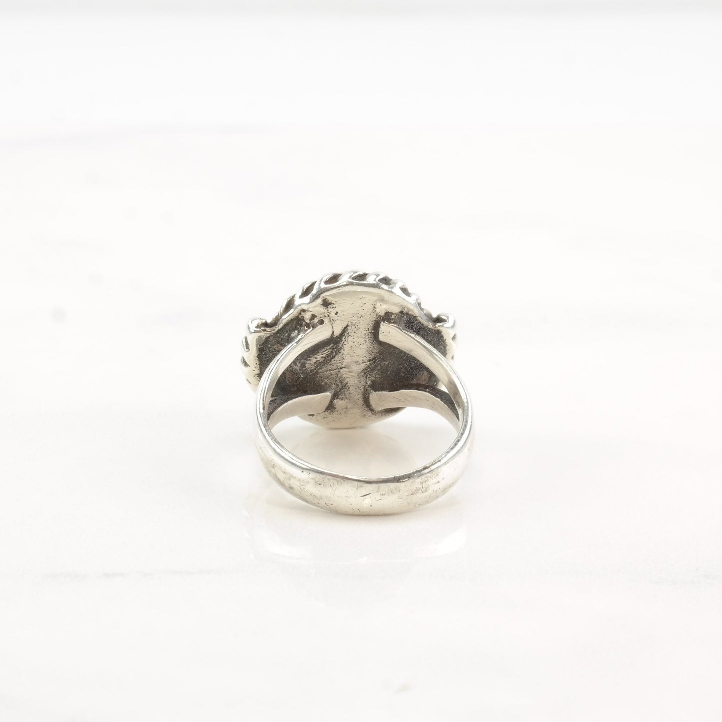 Vintage Native American Silver Ring Turquoise Sterling Size 6