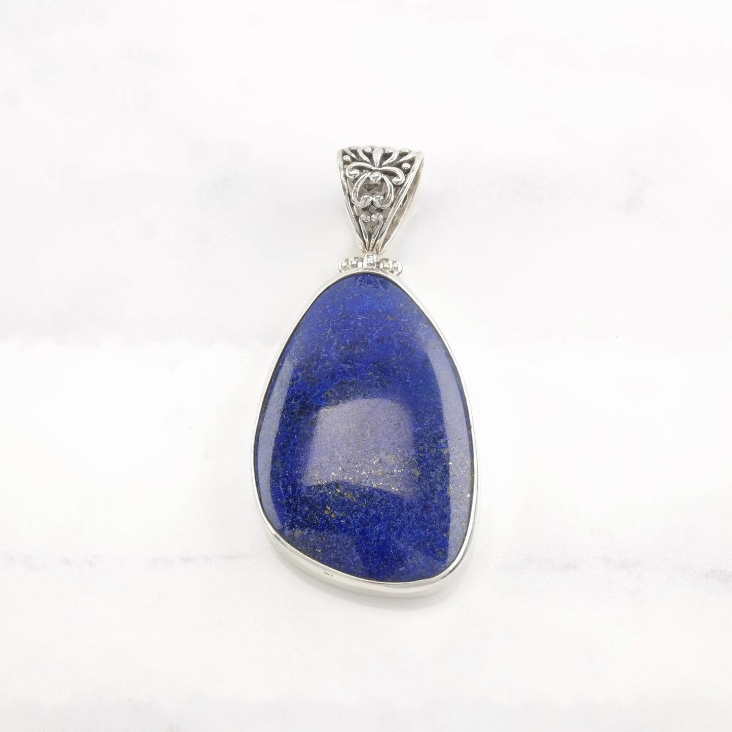 Vintage Lapis Lazuli Sterling Silver Pendant