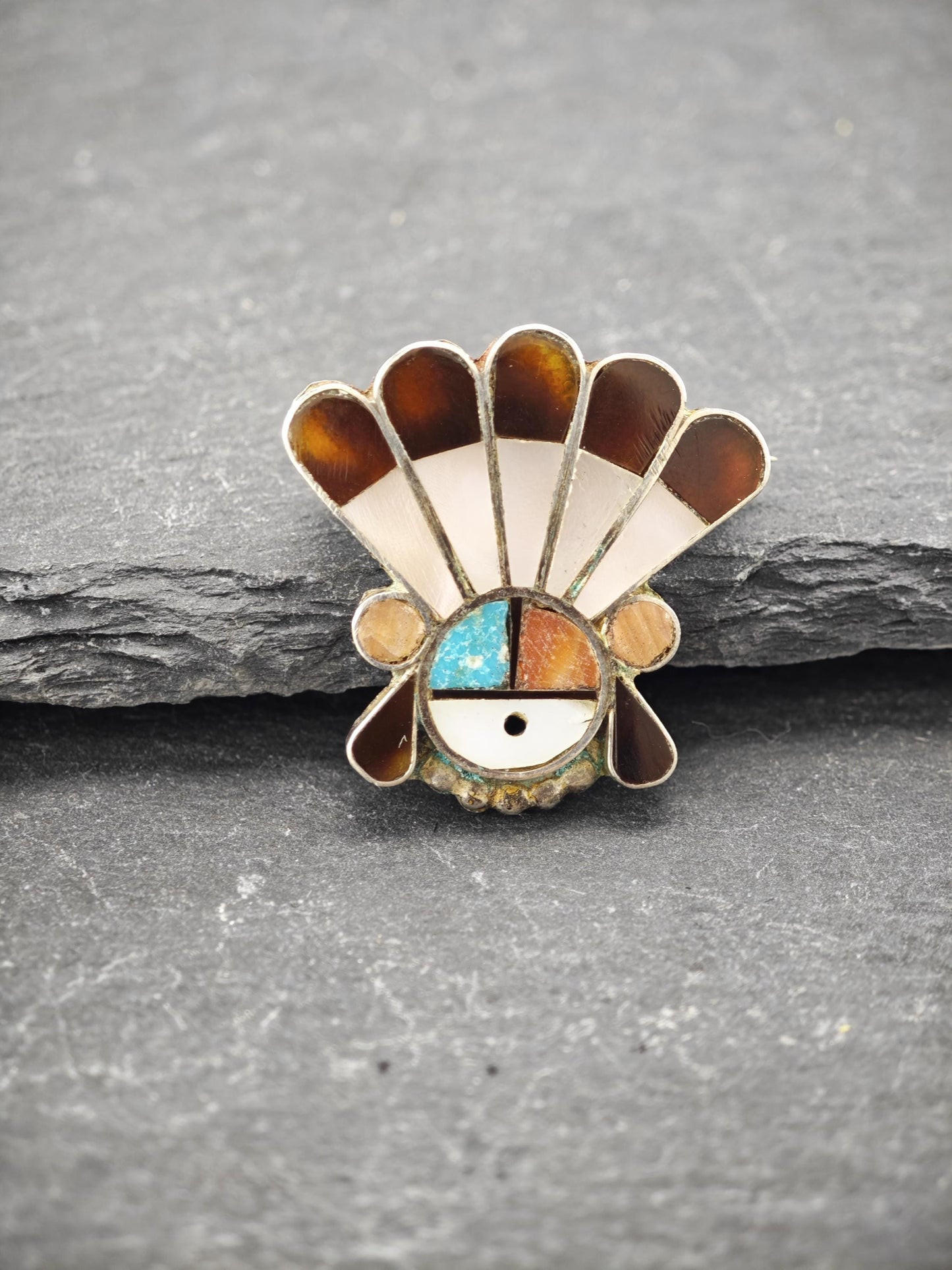 Choice of Zuni Inlay Brooch Native American Sterling Silver