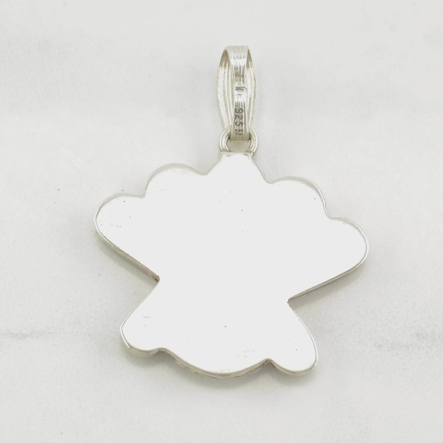 Vintage Native American Multi Gemstone Inlay, Sunface Sterling Silver Pendant