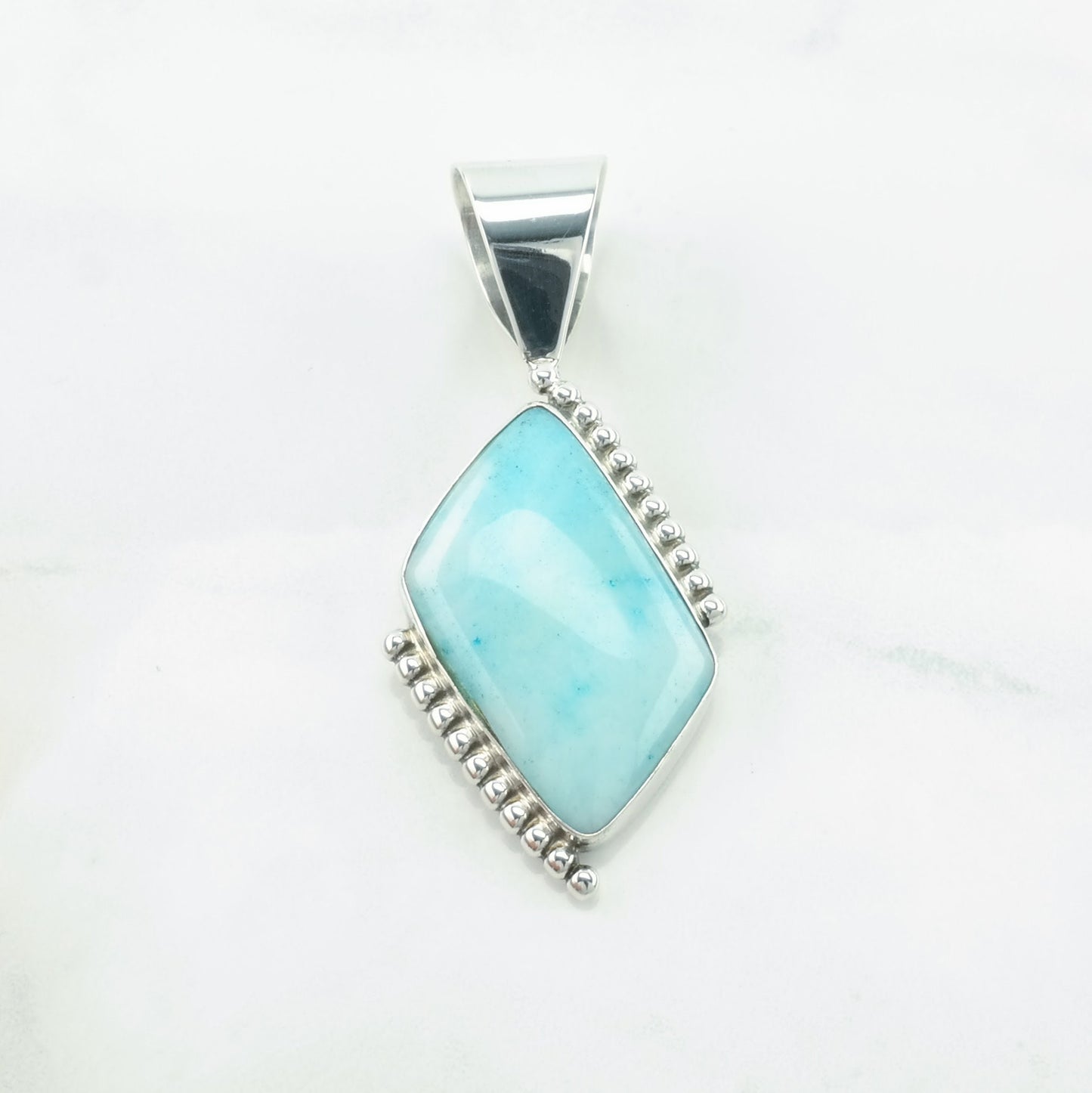 Vintage DTR Larimar Sterling Silver Pendant