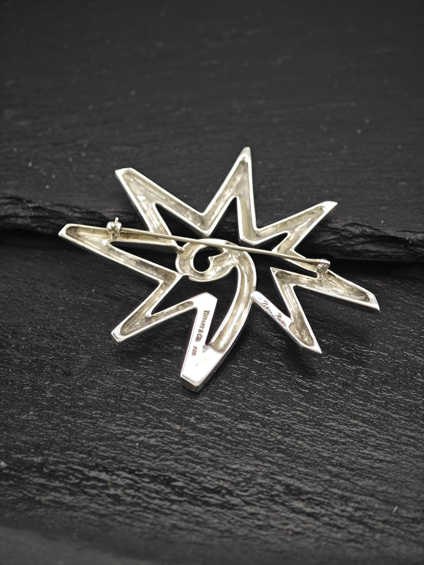 Tiffany & Co, Celestial Star Brooch Sterling Silver
