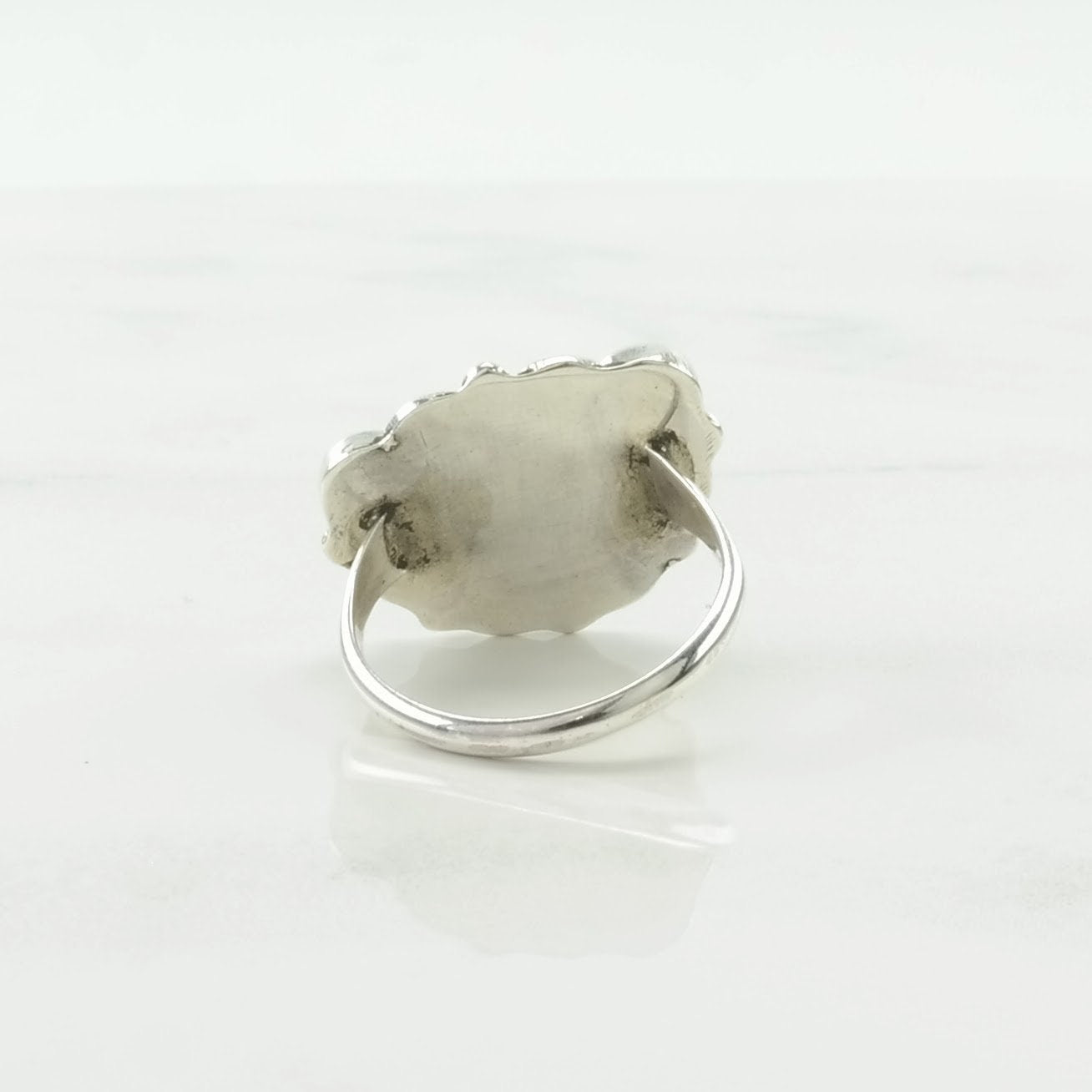 Vintage Southwest Silver Ring Inlay Butterfly Sterling Size 5 3/4