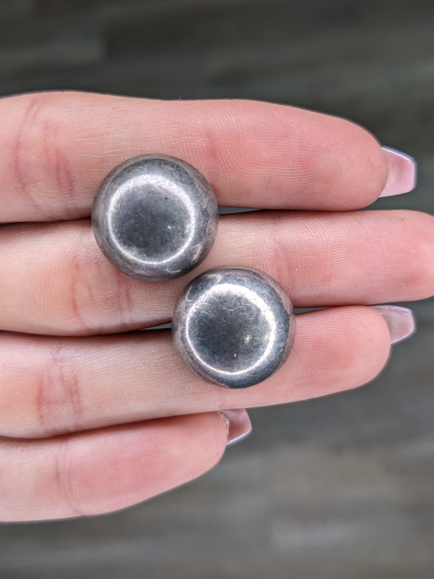 Kalo Sterling Silver Dome Screwback Earrings