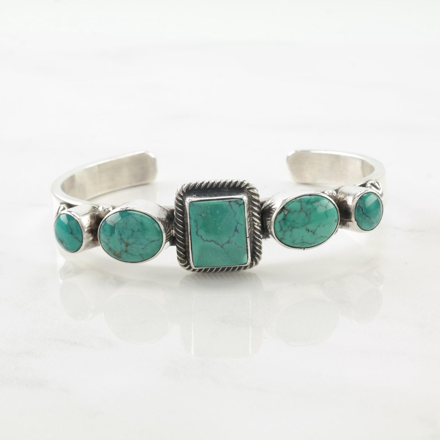 Vintage Navajo Sterling Silver Cuff Bracelet