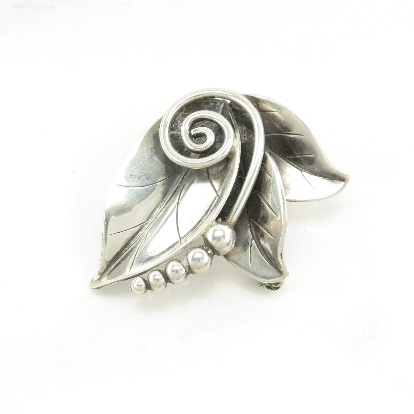 La Paglia Sterling Silver Brooch 220 Floral B1846
