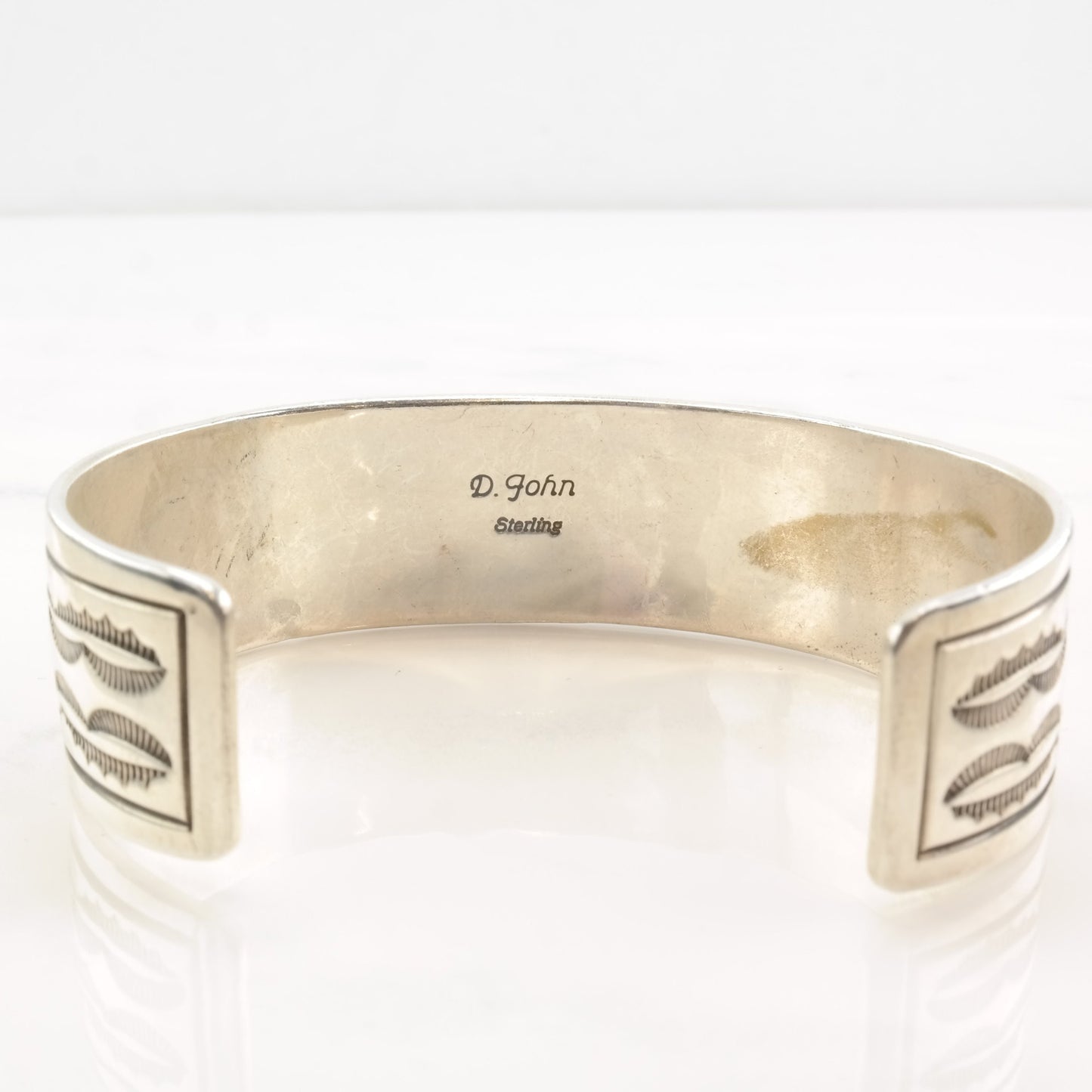 Native American Turquoise Cuff Bracelet Sterling Silver Cluster Row