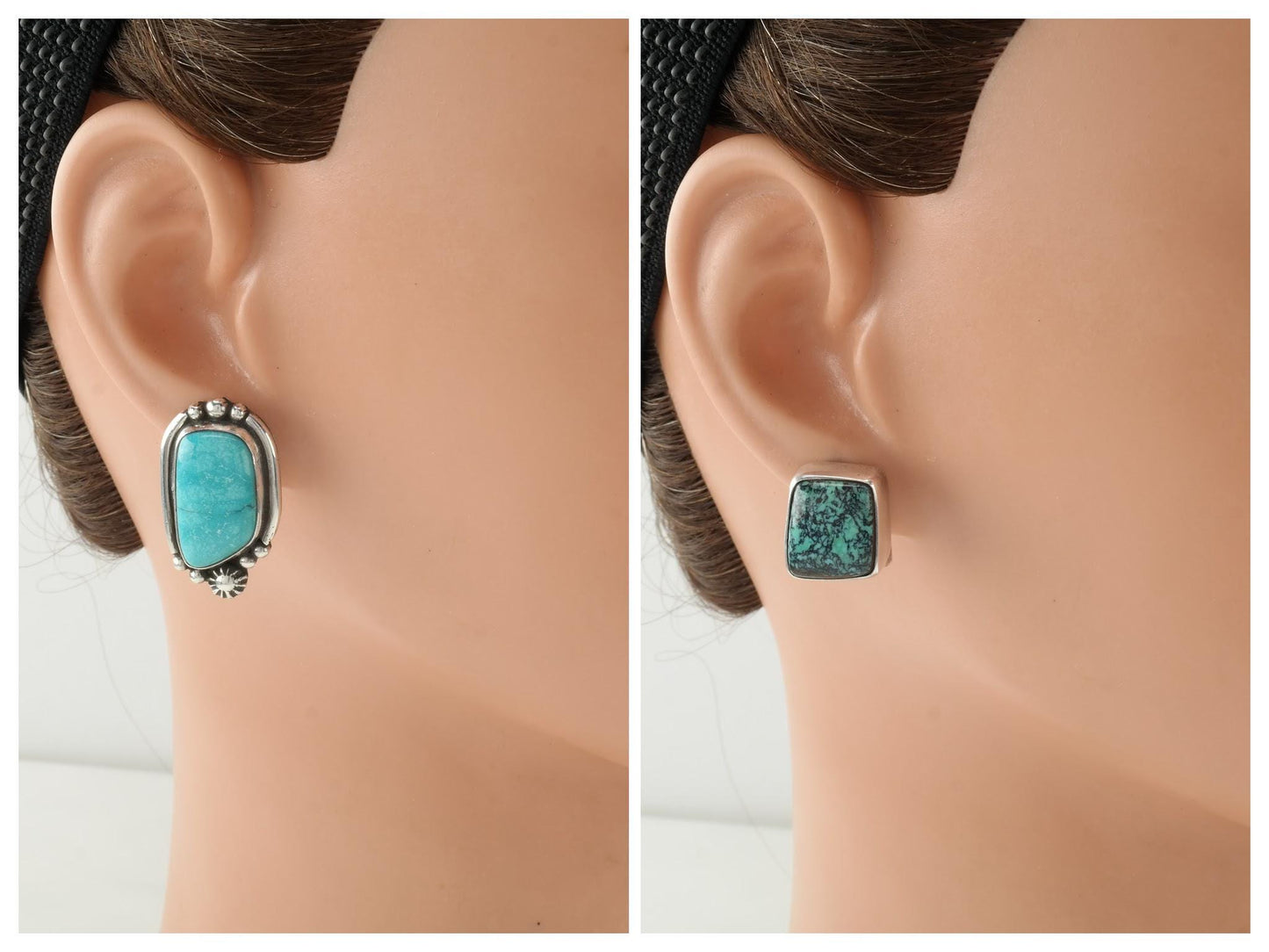 Choice of Vintage Native American Sterling Silver Stud Earrings