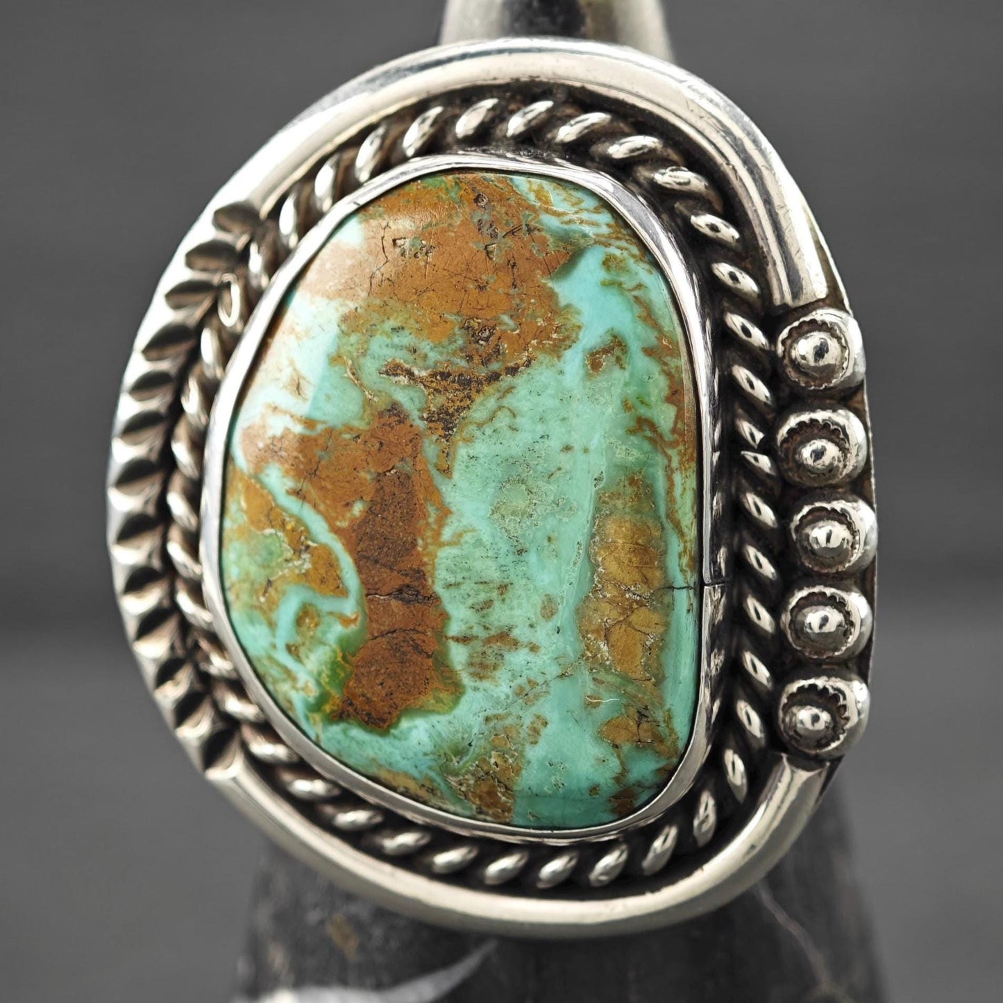 Vintage Native American Turquoise Ring Sterling Silver