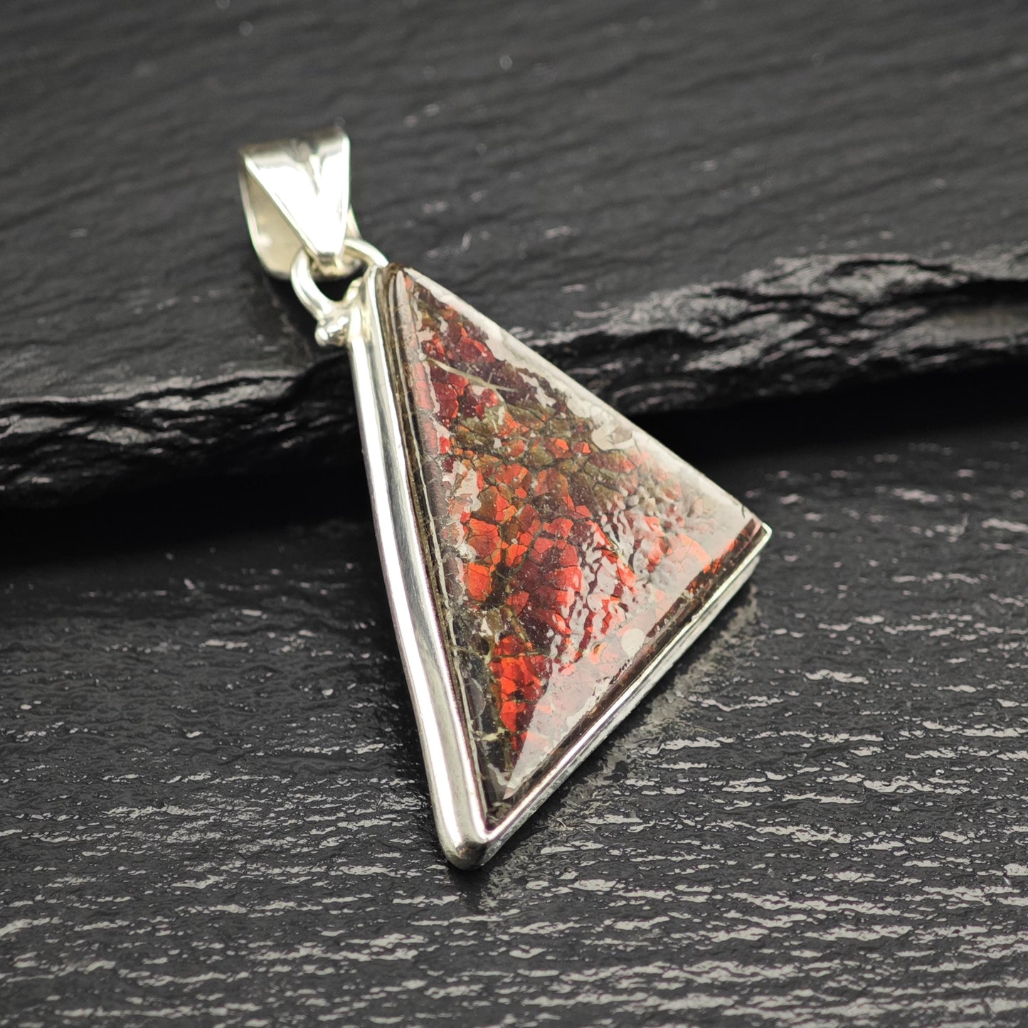 Ammolite Pendant Sterling Silver P3036