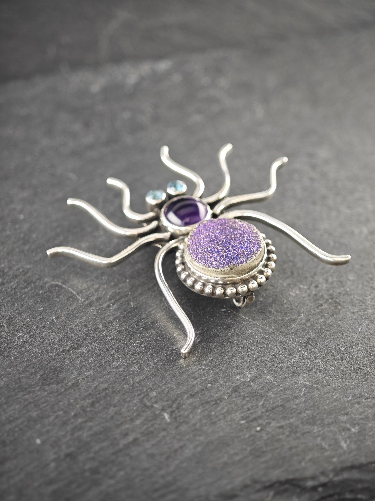 Nicky Butler Sterling Silver Spider Brooch