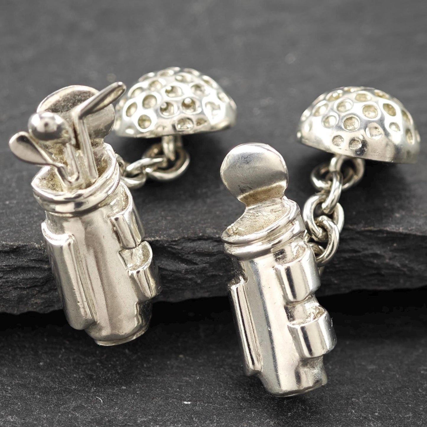 Vintage Links of London Golf Club Cufflinks Sterling Silver