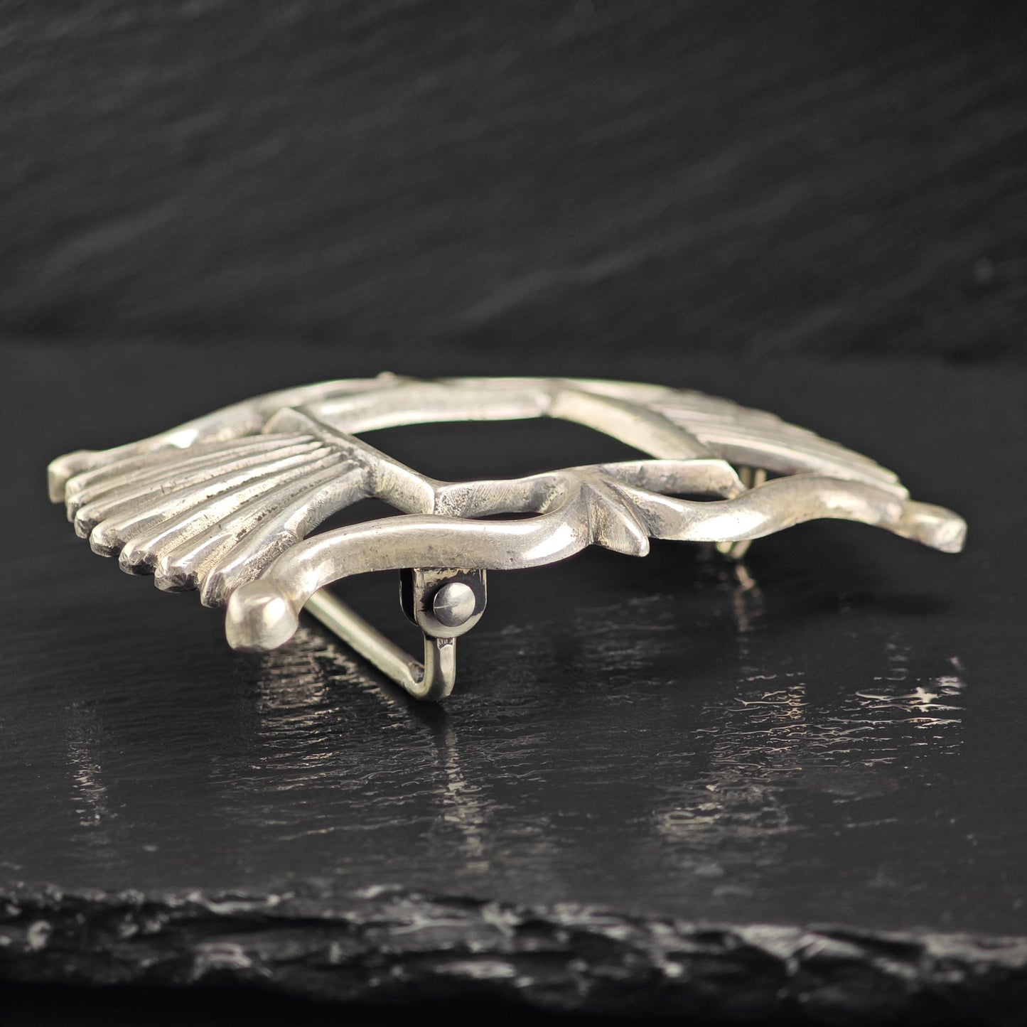Sandcast Navajo Sterling Silver Belt Buckle MISC0384