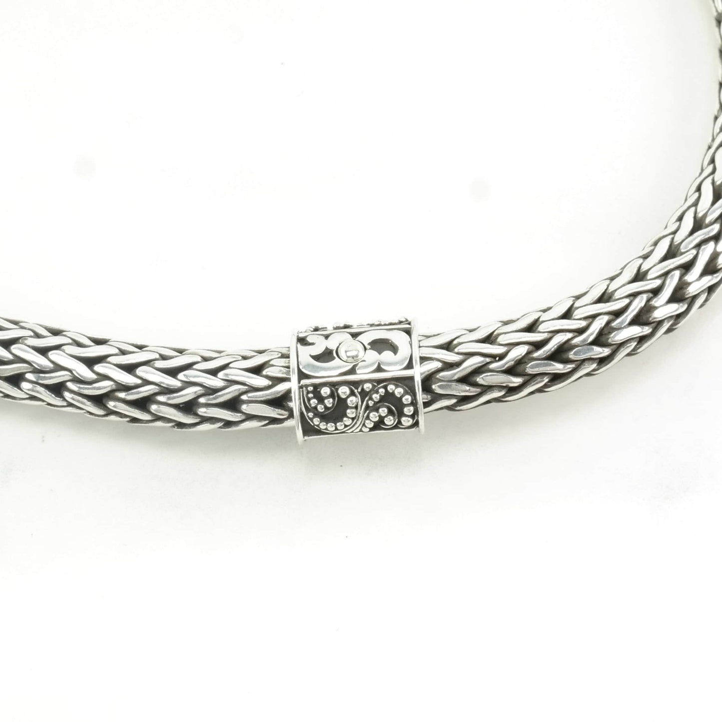 Lois Hill Sterling Silver Chain Filigree Necklace