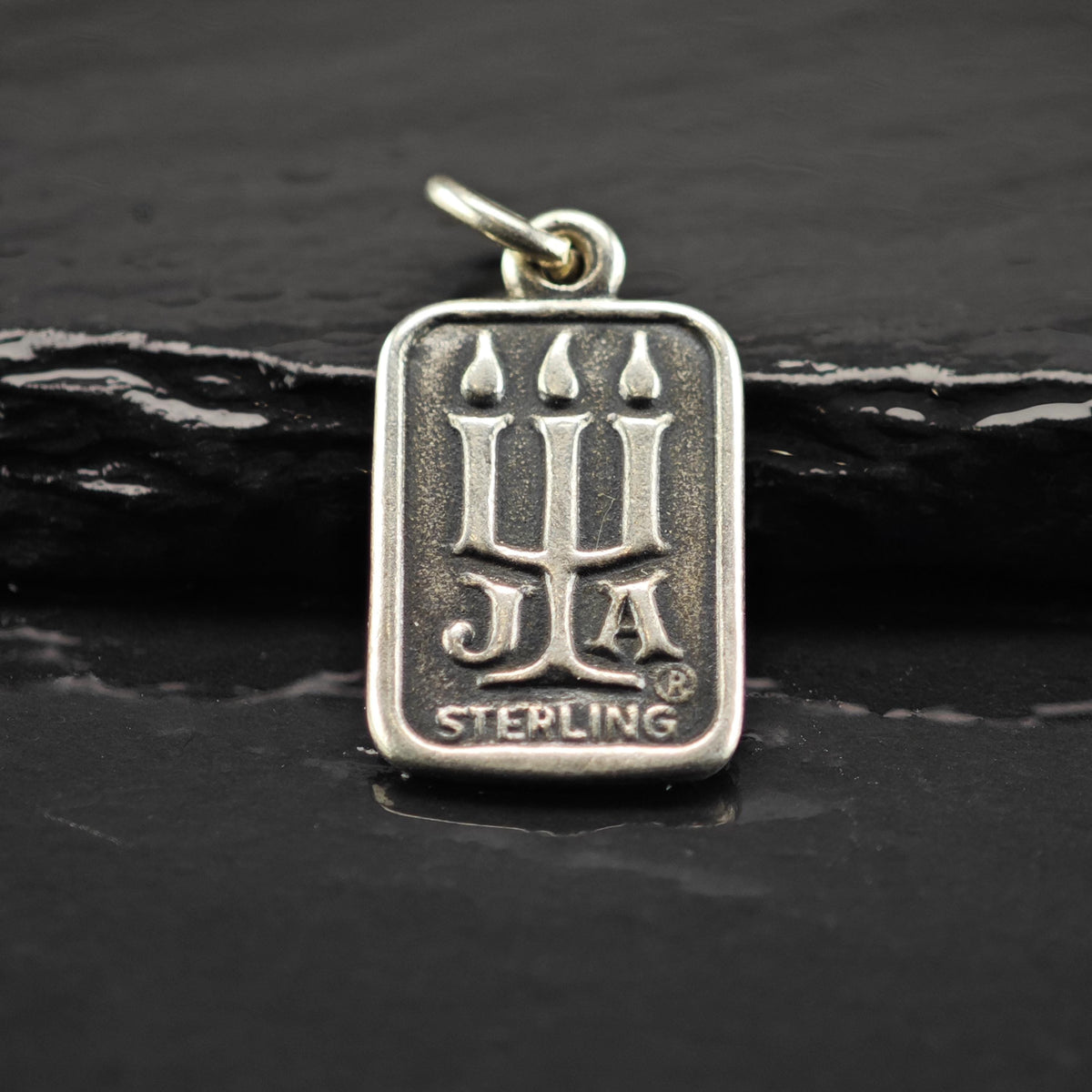 Vintage Retired James Avery Sterling Silver Hallmark Tag Charm P3169
