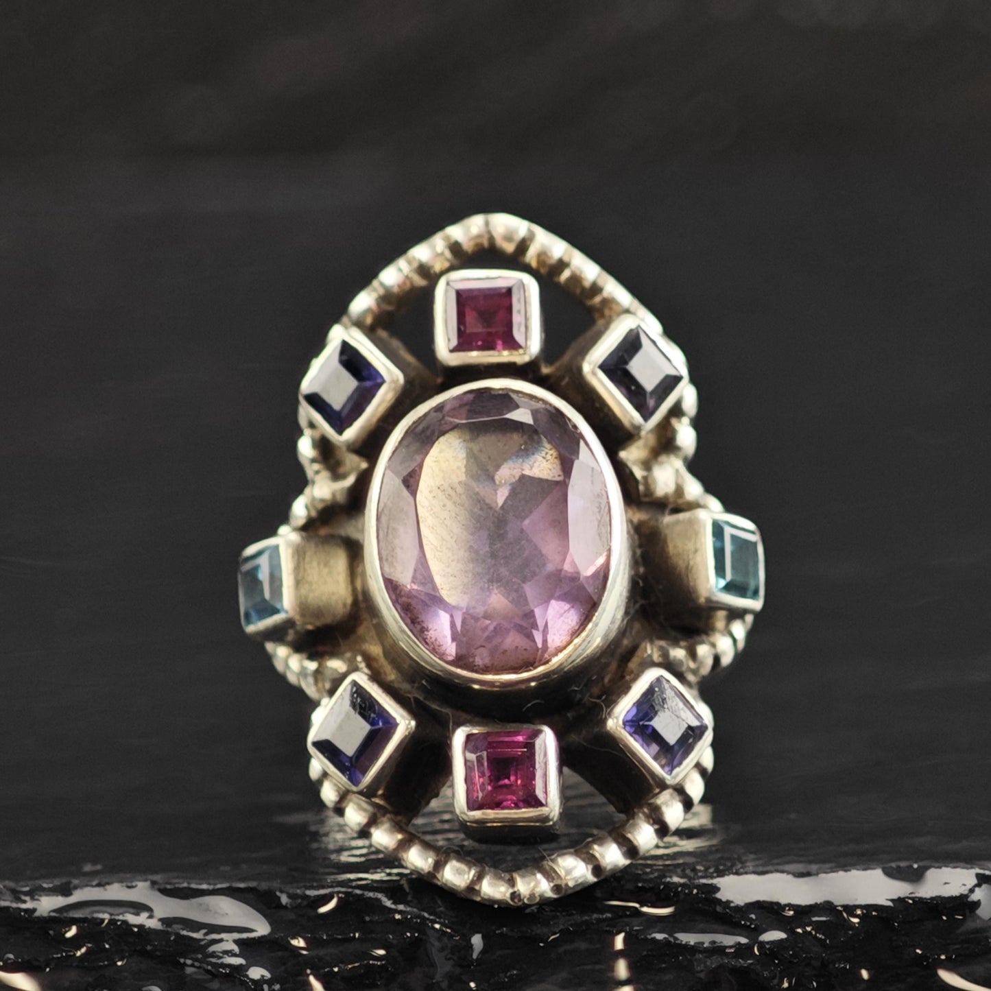 Nicky Butler Gemstone Sterling Silver Ring Sz 6 R6583