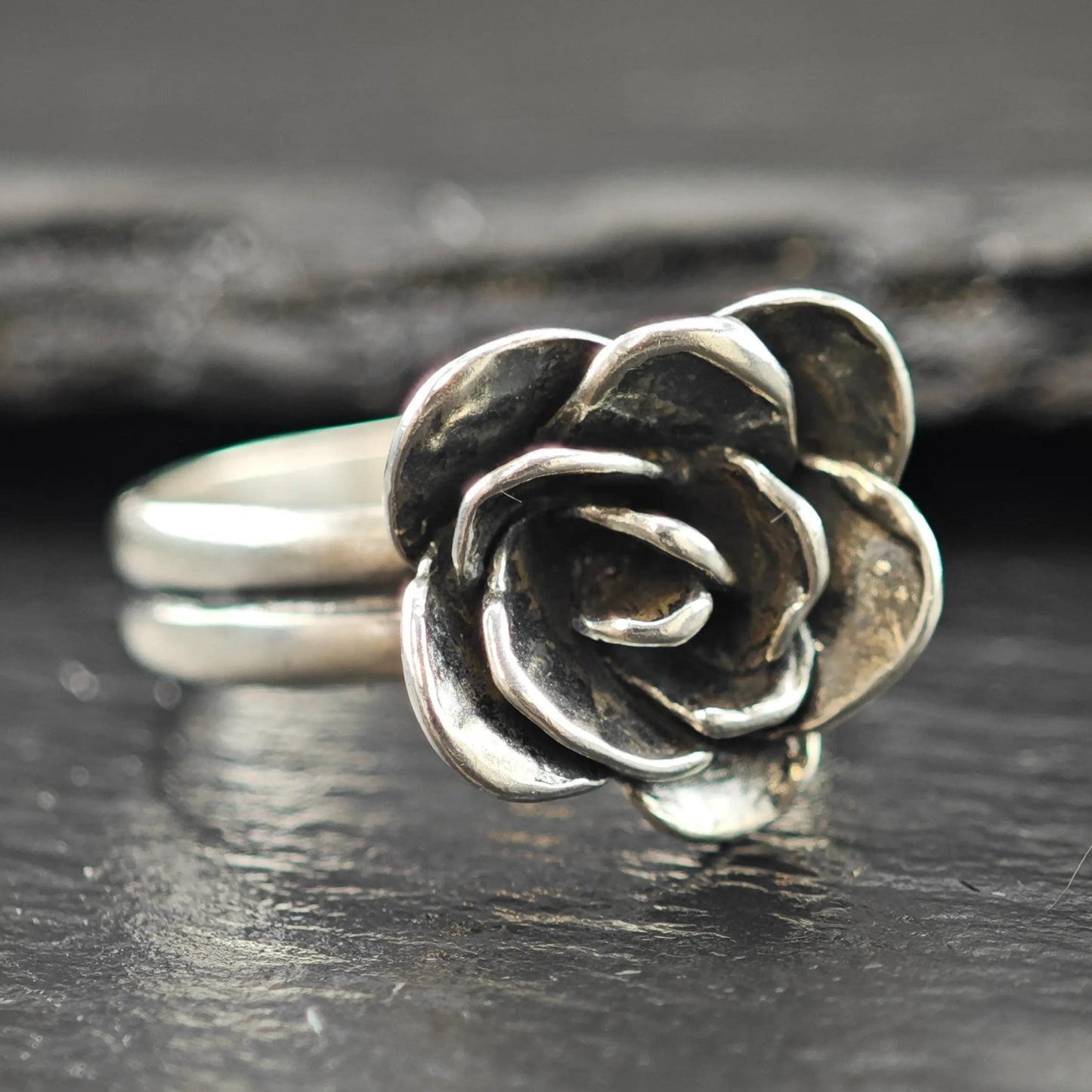 Flower Ring Sterling Silver Silpada Size 8 1/4 R6025