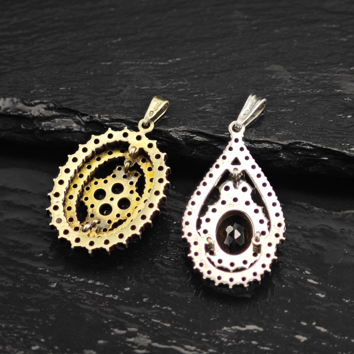 Choice of Bohemian Garnet Gold Filled or Sterling Silver Pendants P3041