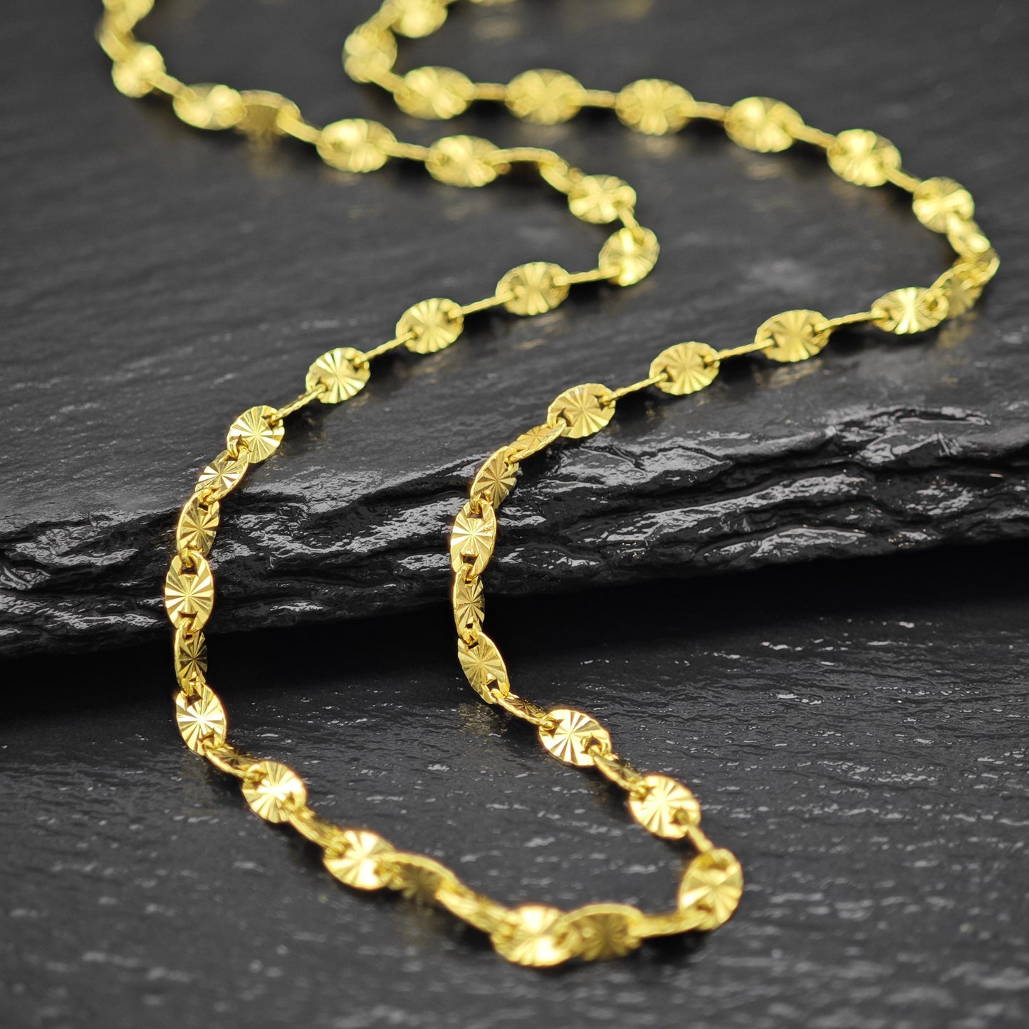 Choice of Sterling Silver Gold Plated Minimalist Chain Necklace 18"/20"/22" N2652