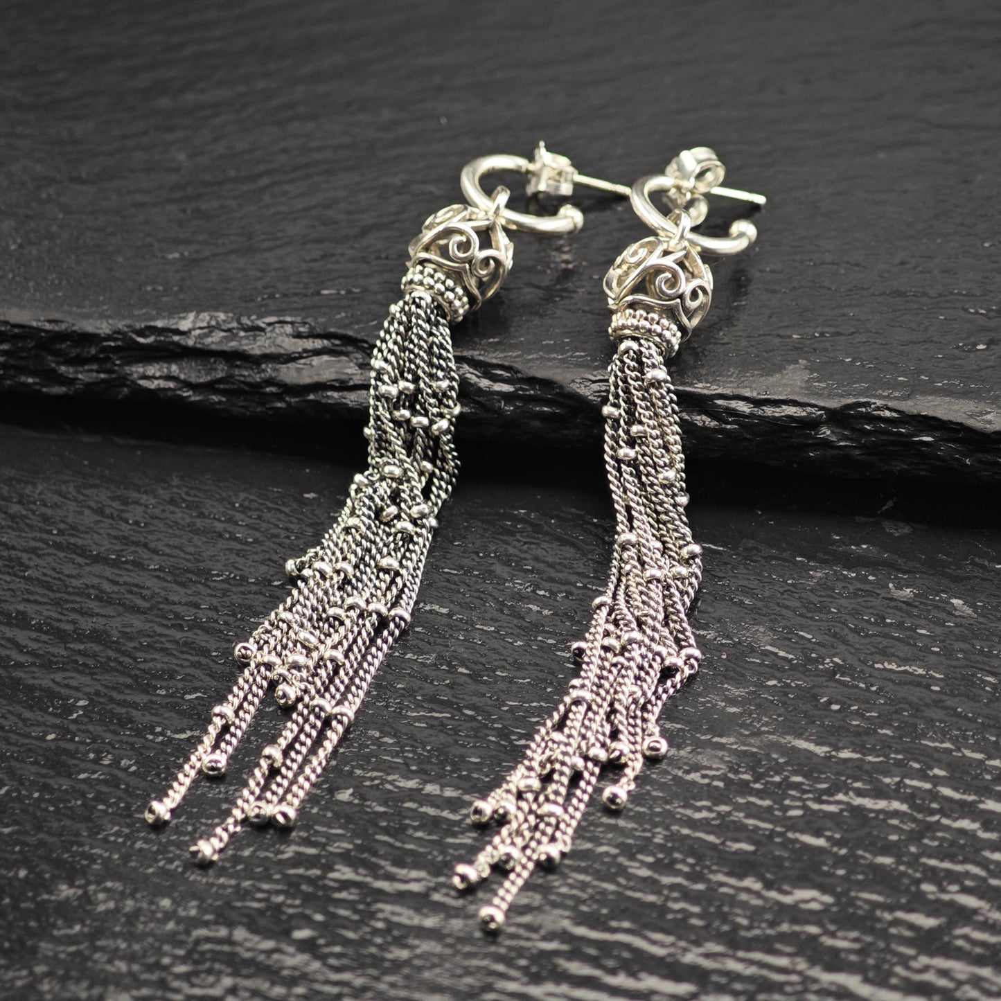 Vintage Pandora Stud/Dangle Sterling Silver Earrings ER3174