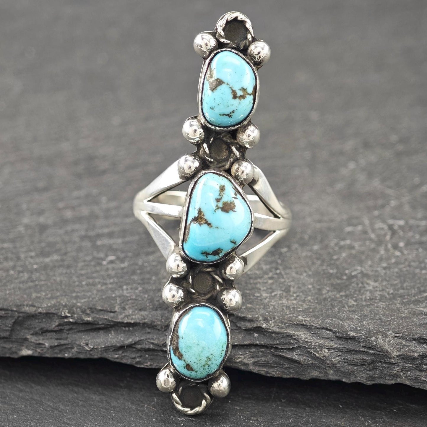 Native American Turquoise Ring Sterling Silver