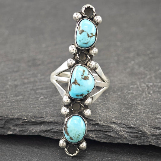 Native American Turquoise Ring Sterling Silver